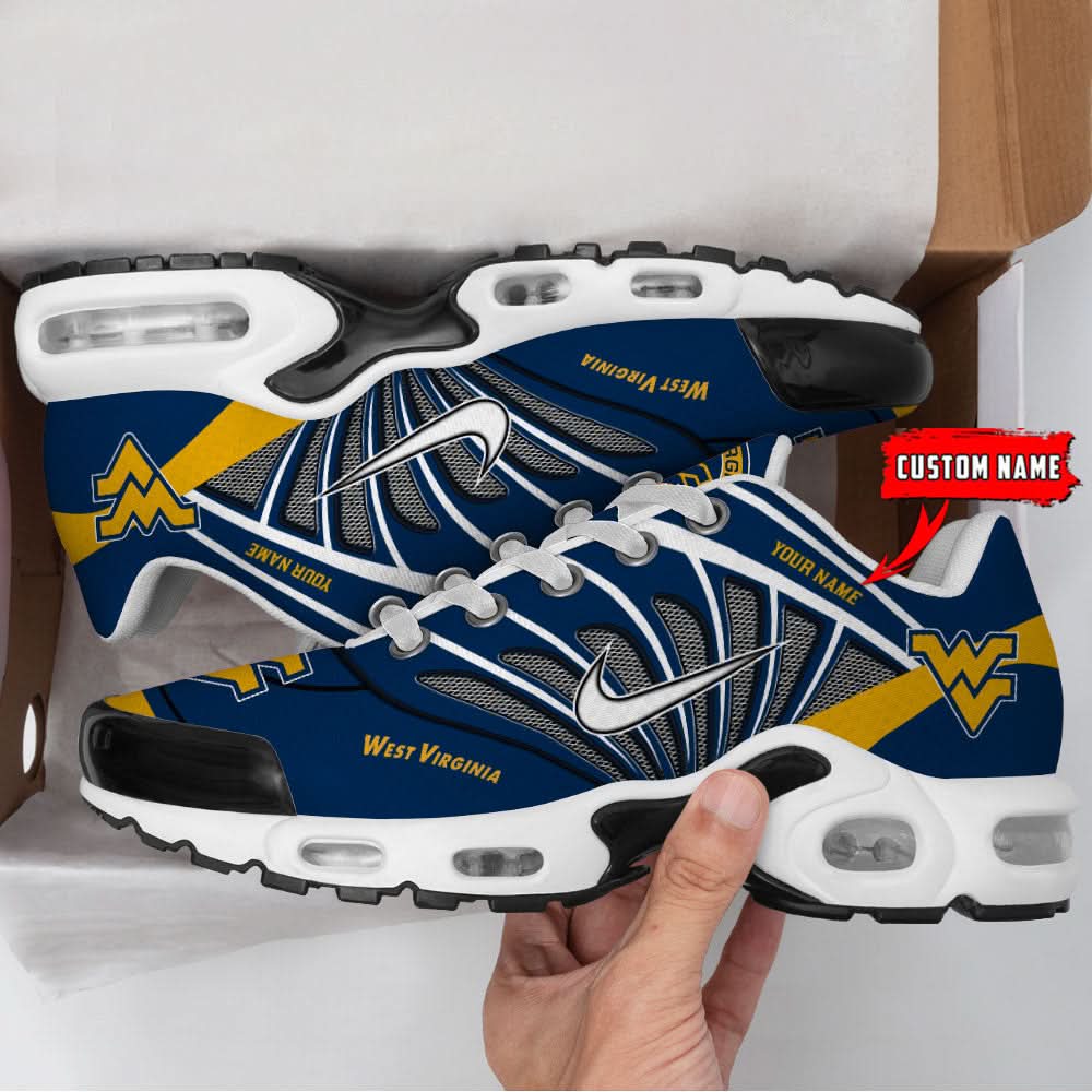 West Virginia Mountaineers NCAA Air Max Plus Shoes - Limited