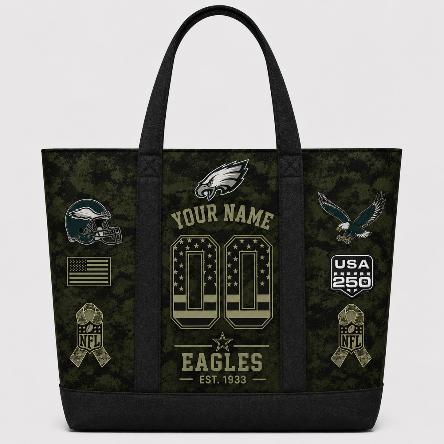 PHI 2026 Salute To Service Edition Custom Printed Canvas Tote Bag
