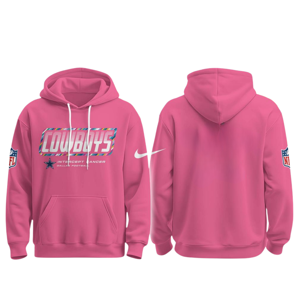 DAL Intercept Cancer 2026 Edition Pullover Hoodie - Printed
