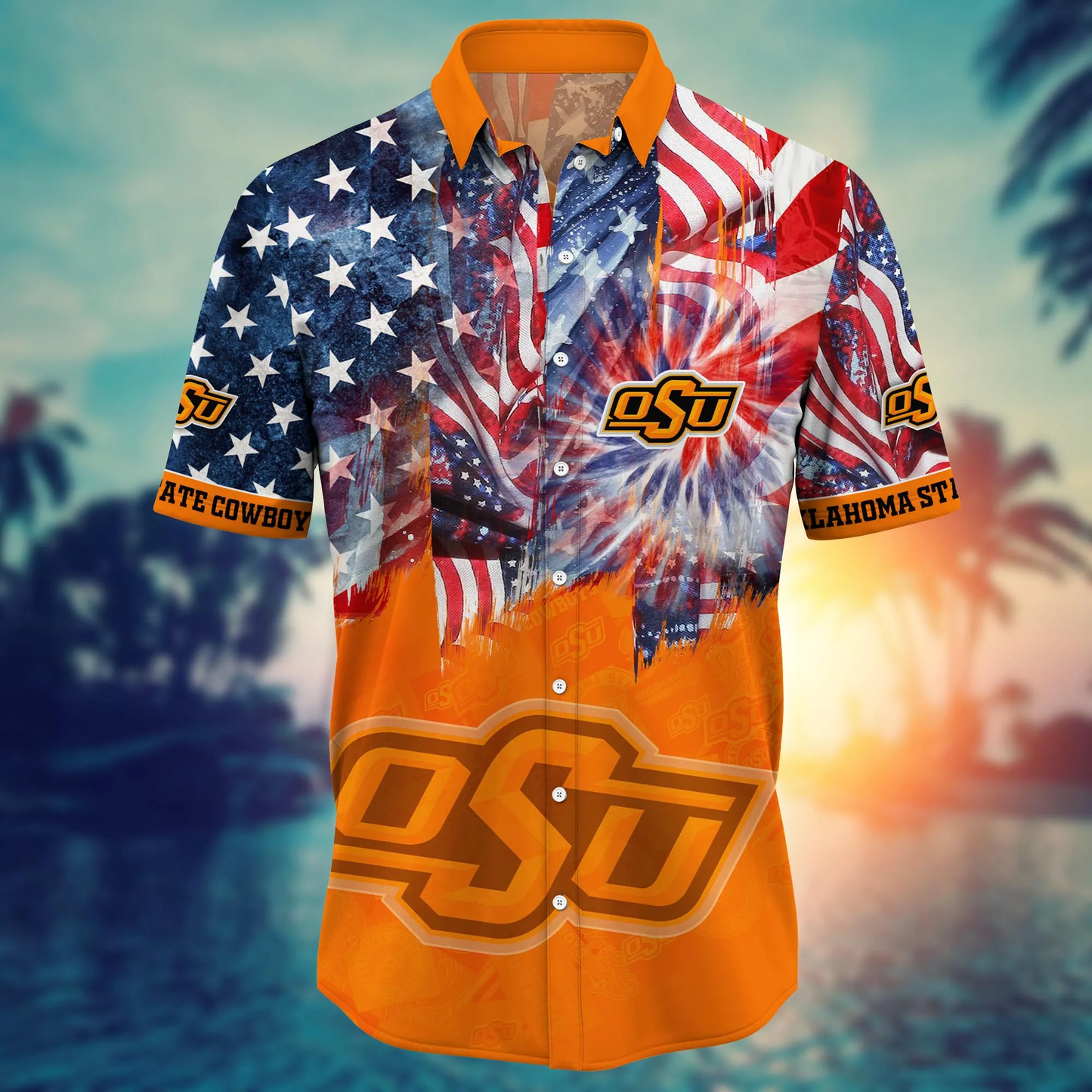 Oklahoma State Cowboys - Hawaii Shirt For Fans, Summer Football Shirts VT-HW001