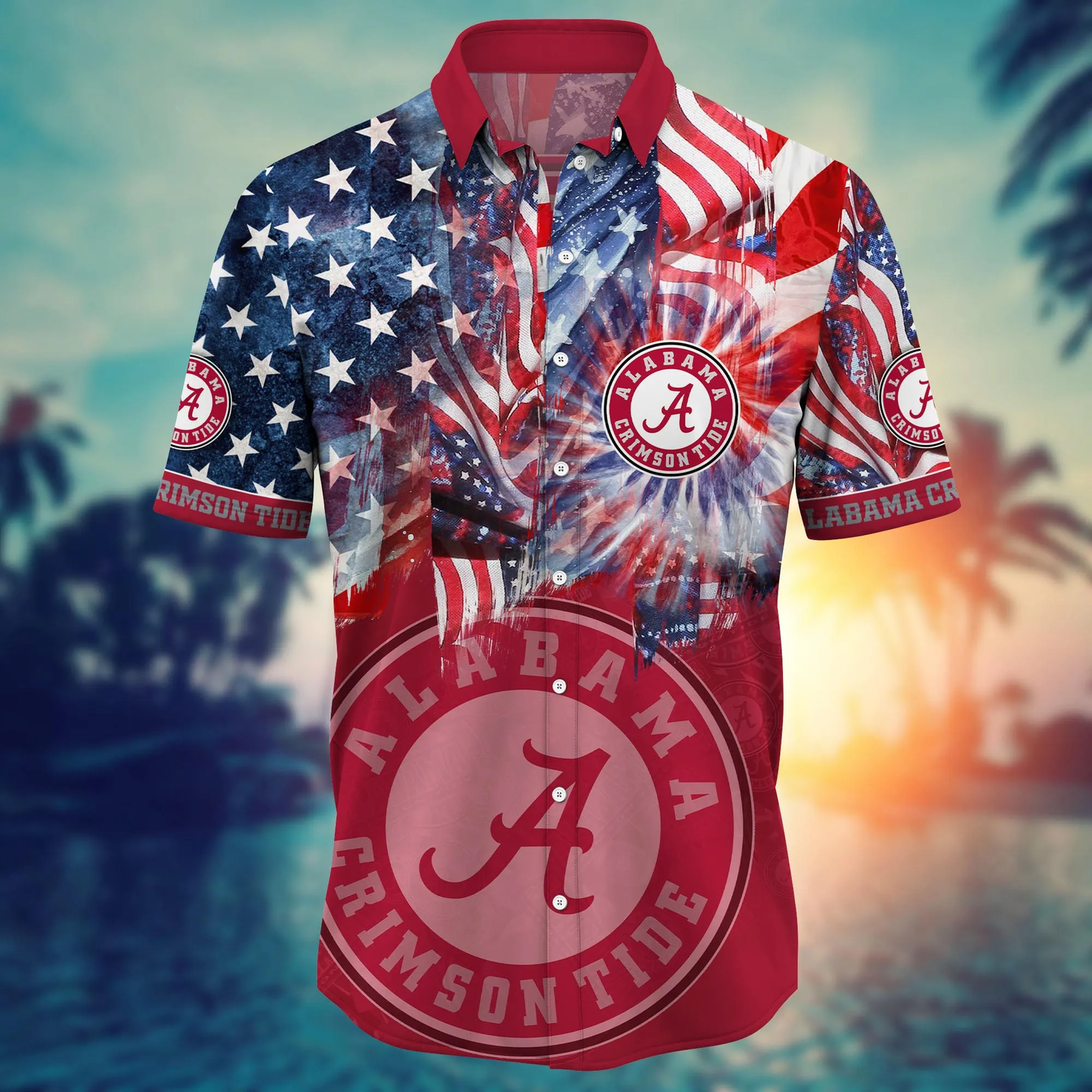 Alabama Crimson Tide | Hawaii Shirt And Tshirt For Fans, Summer Football Shirts VT-HW001