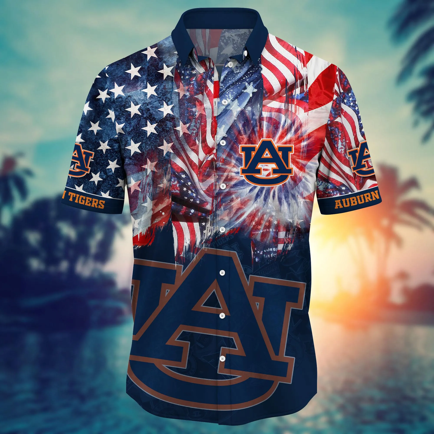 Auburn Tigers - Hawaii Shirt For Fans, Summer Football Shirts VT-HW001