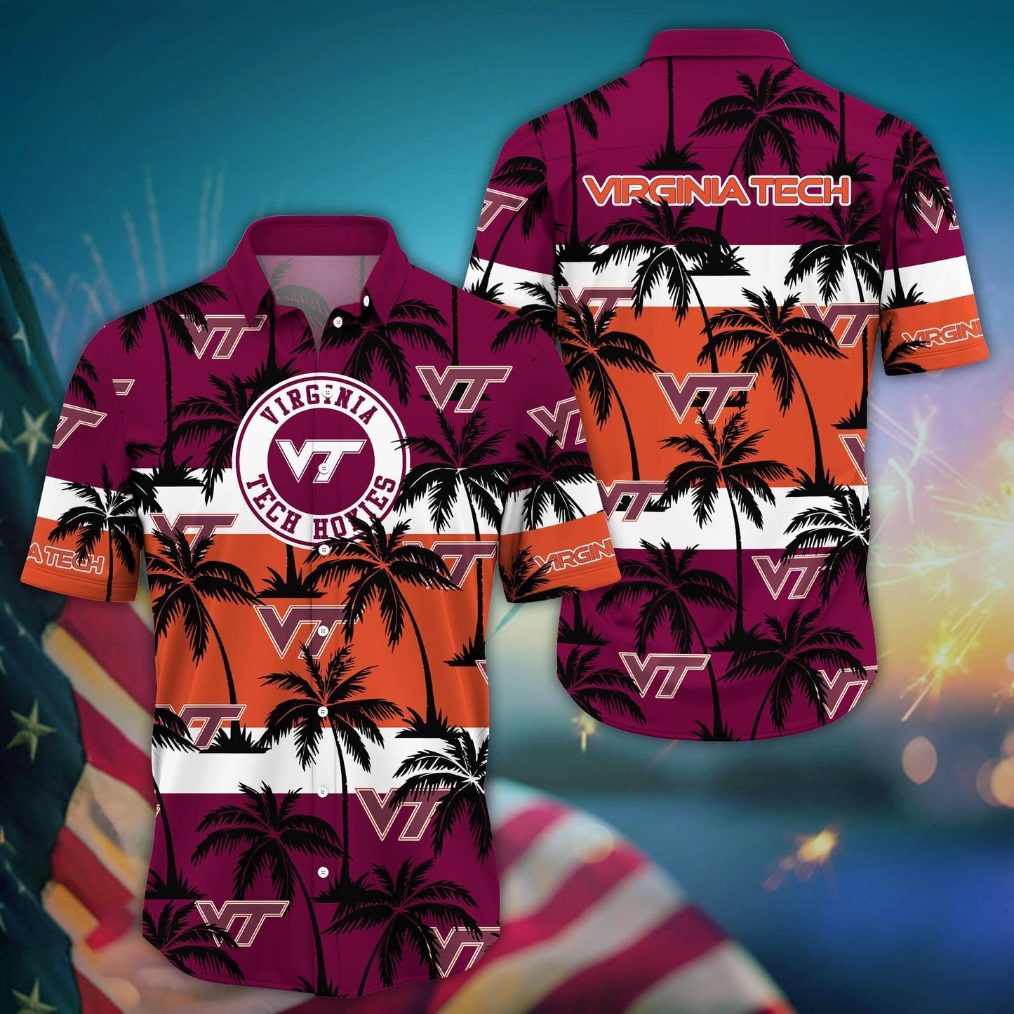 Virginia Tech Hokies - Aloha Shirt Trending Summer - Gift For Fan