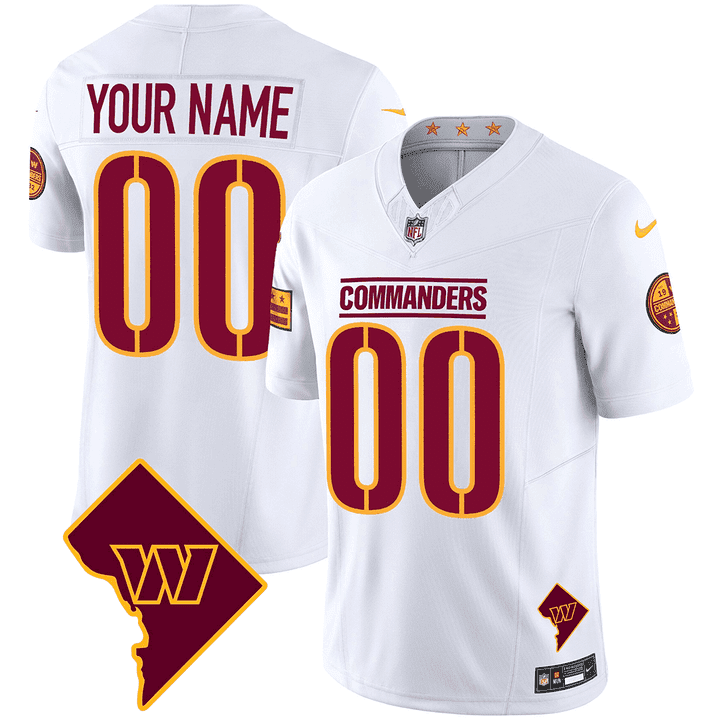 WC Washington DC Map Patch Custom Jersey - All Stitched