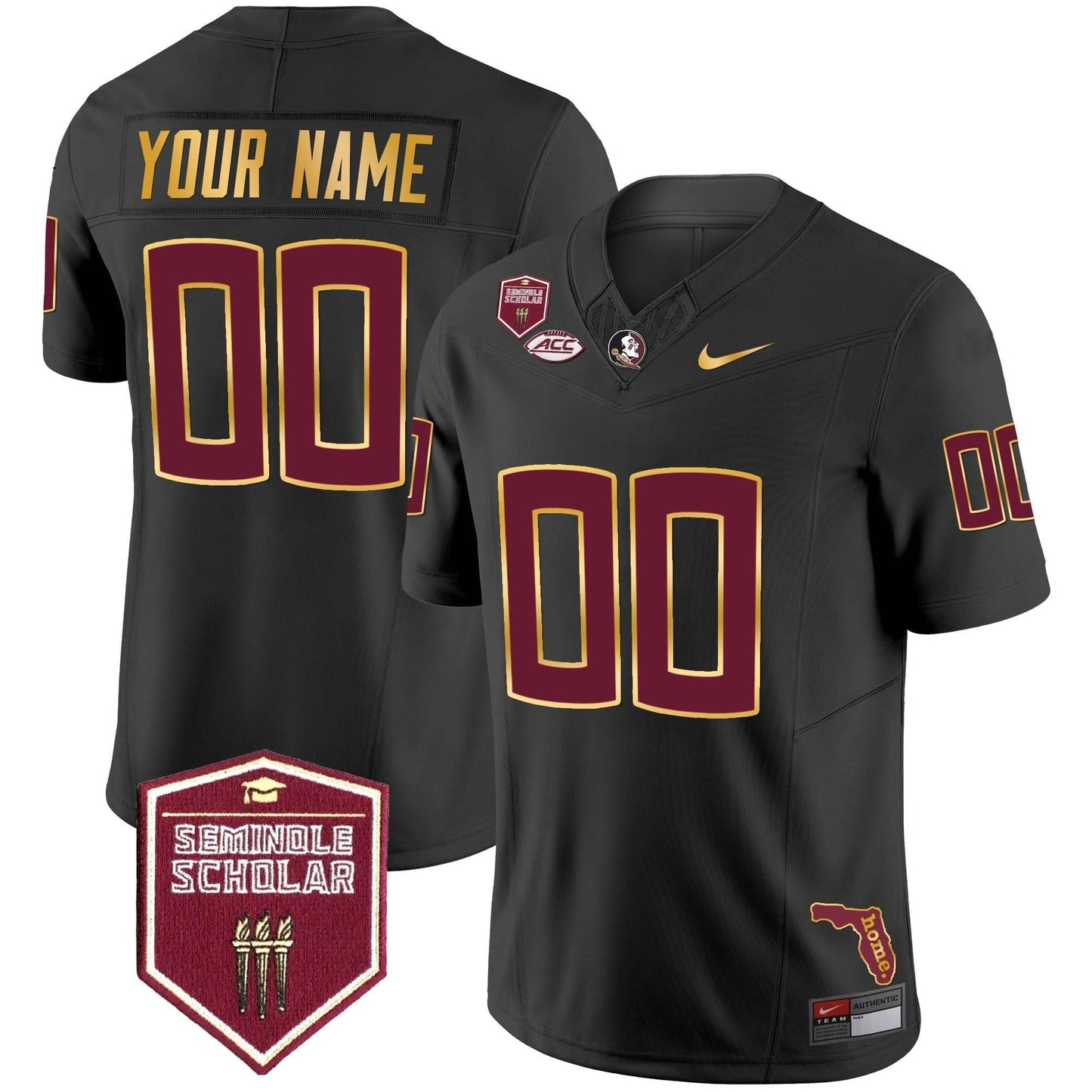 FSS Gold Trim Vapor Custom Jersey