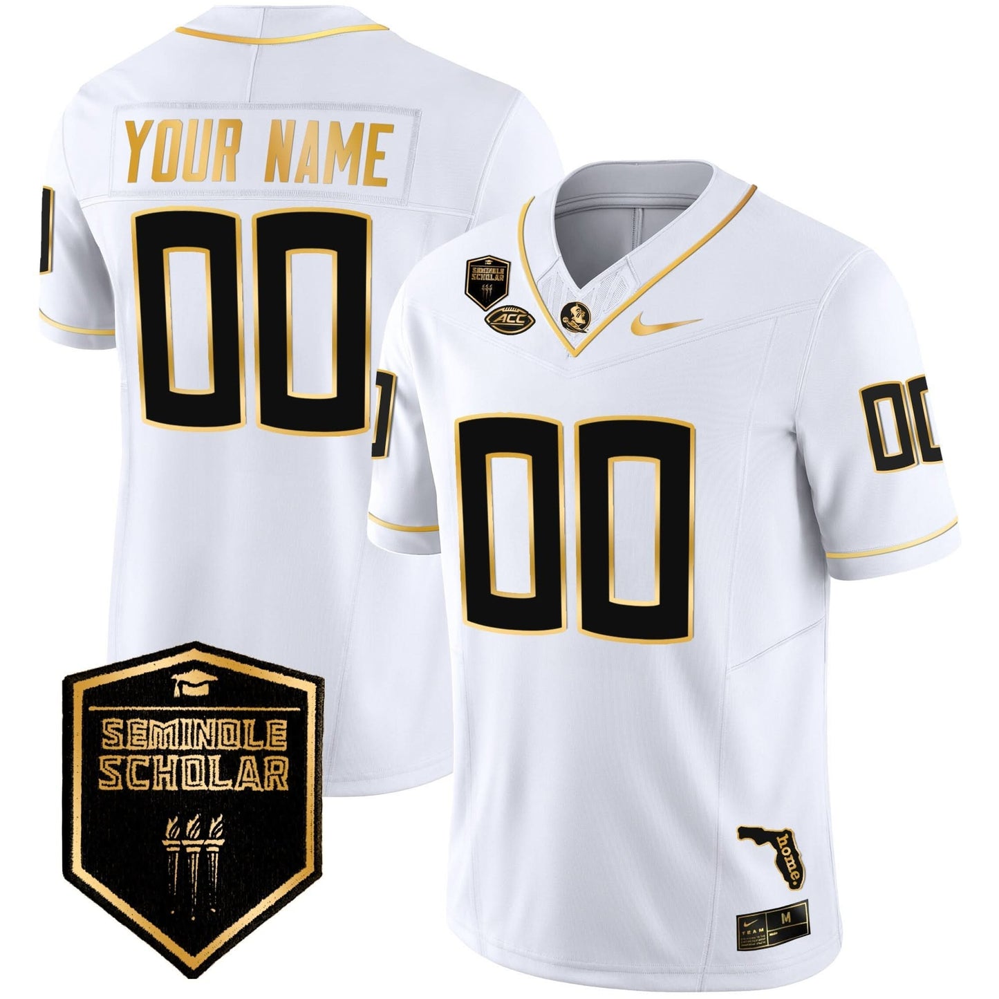 FSS Gold Vapor Custom Jersey - All Stitched