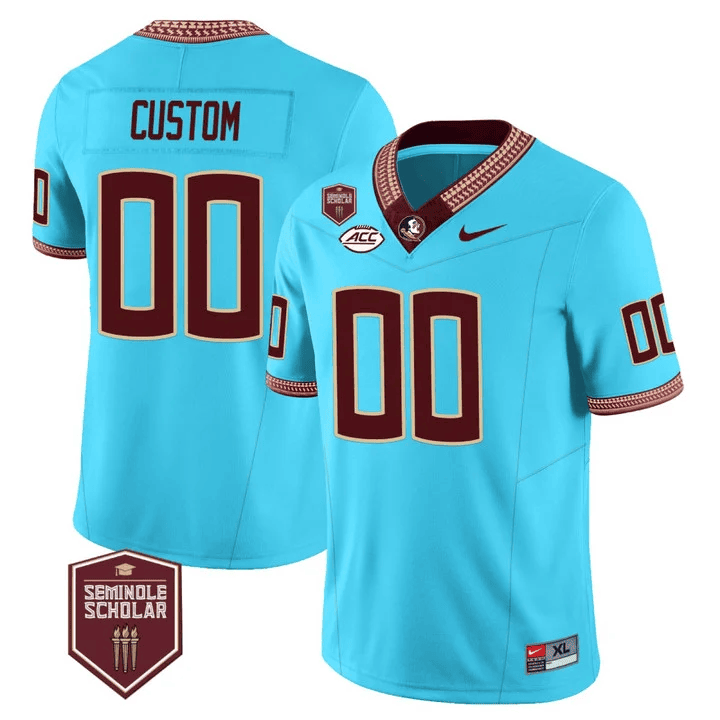 FSS Seminole Heritage Scholar Patch Vapor Limited Custom Jersey- All Stitched