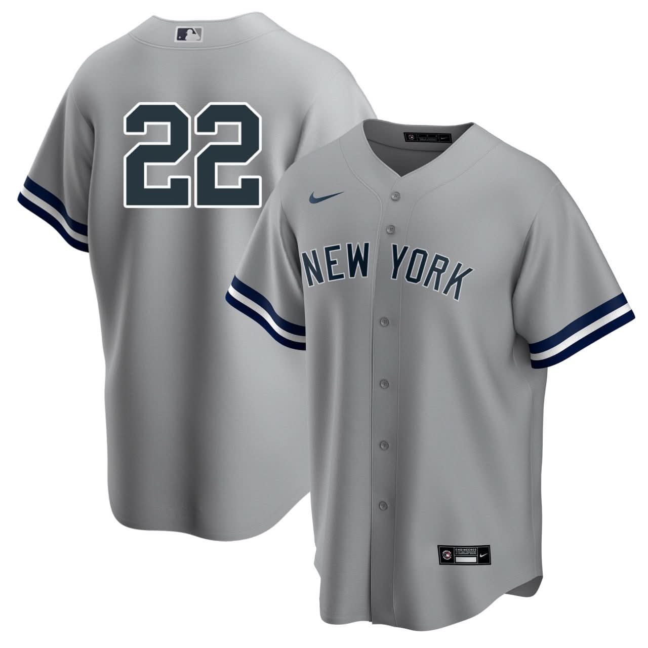 Juan Soto New York Yankees Gray Jersey - All Stitched
