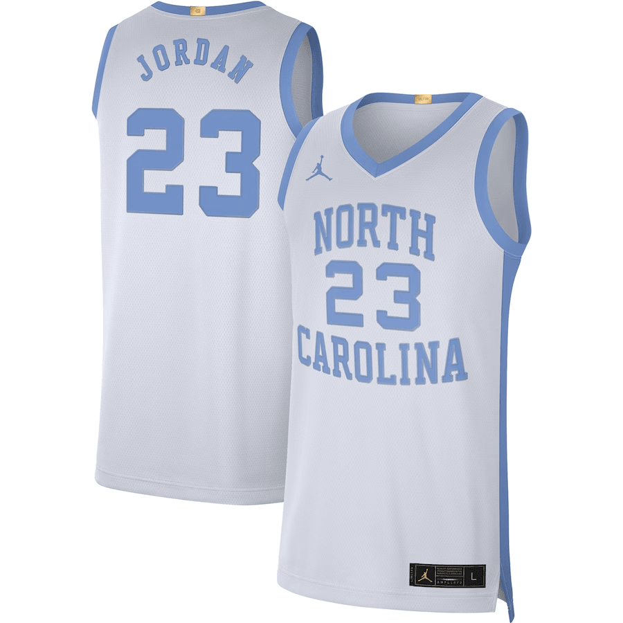 Michael Jordan White North Carolina Tar Heels Limited Retro Jersey - All Stitched