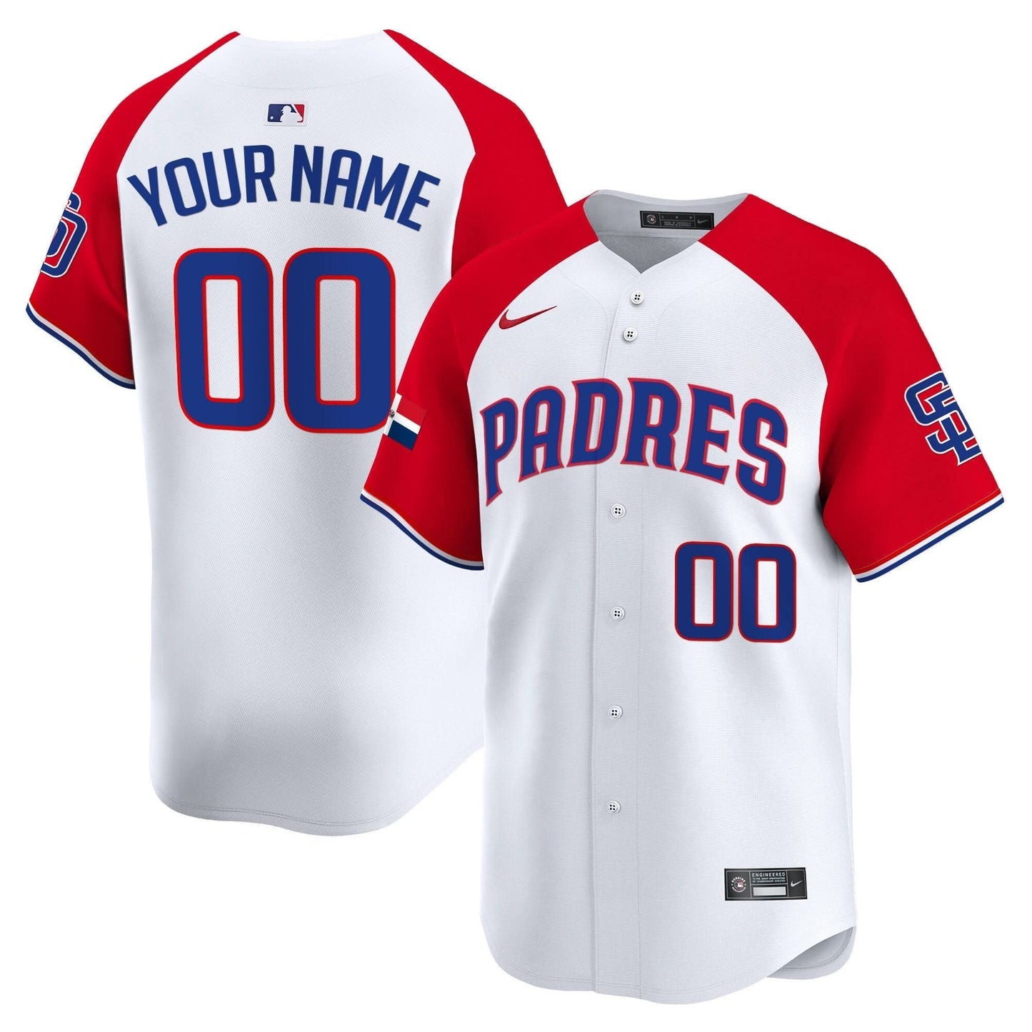 SDP Dominican Republic Vapor Premier Limited Custom Jersey - All Stitched