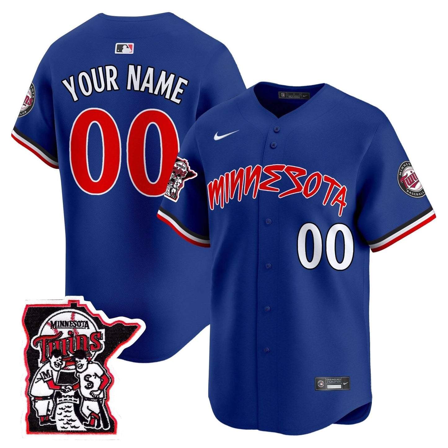 MT Shaking Hands Patch Vapor Premier Limited Custom Jersey - All Stitched