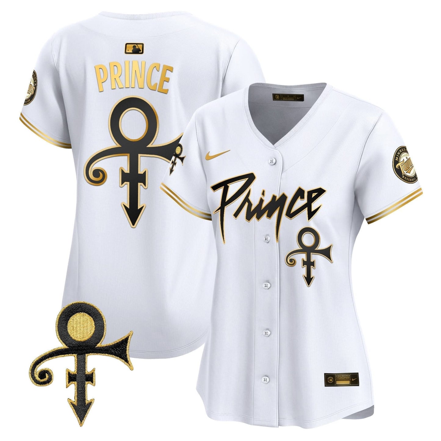 WoMinnesota Twins Prince Patch Vapor Premier Limited Jersey V4 - All Stitched