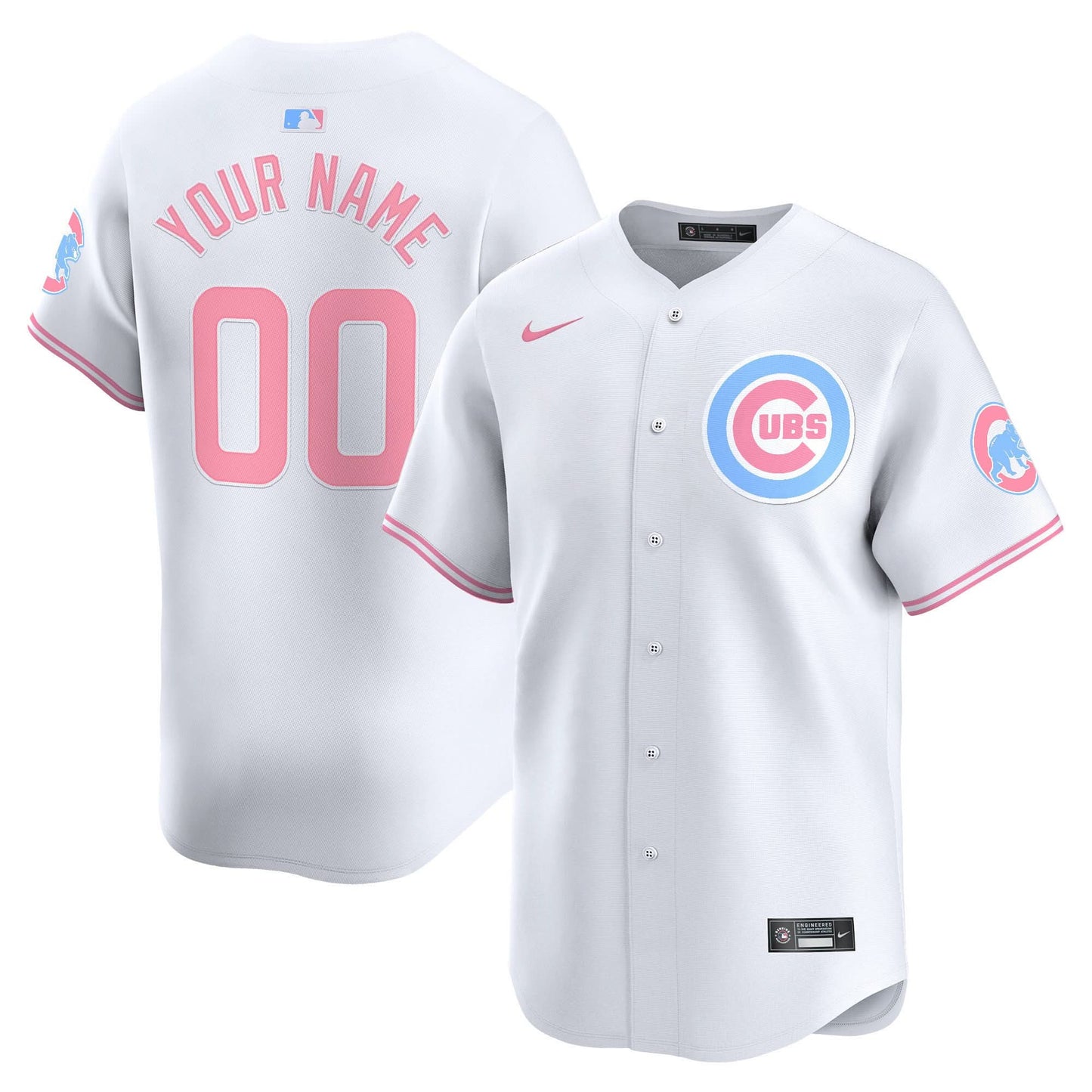 CC Bubblegum Pink Vapor Premier Limited Custom Jersey - All Stitched