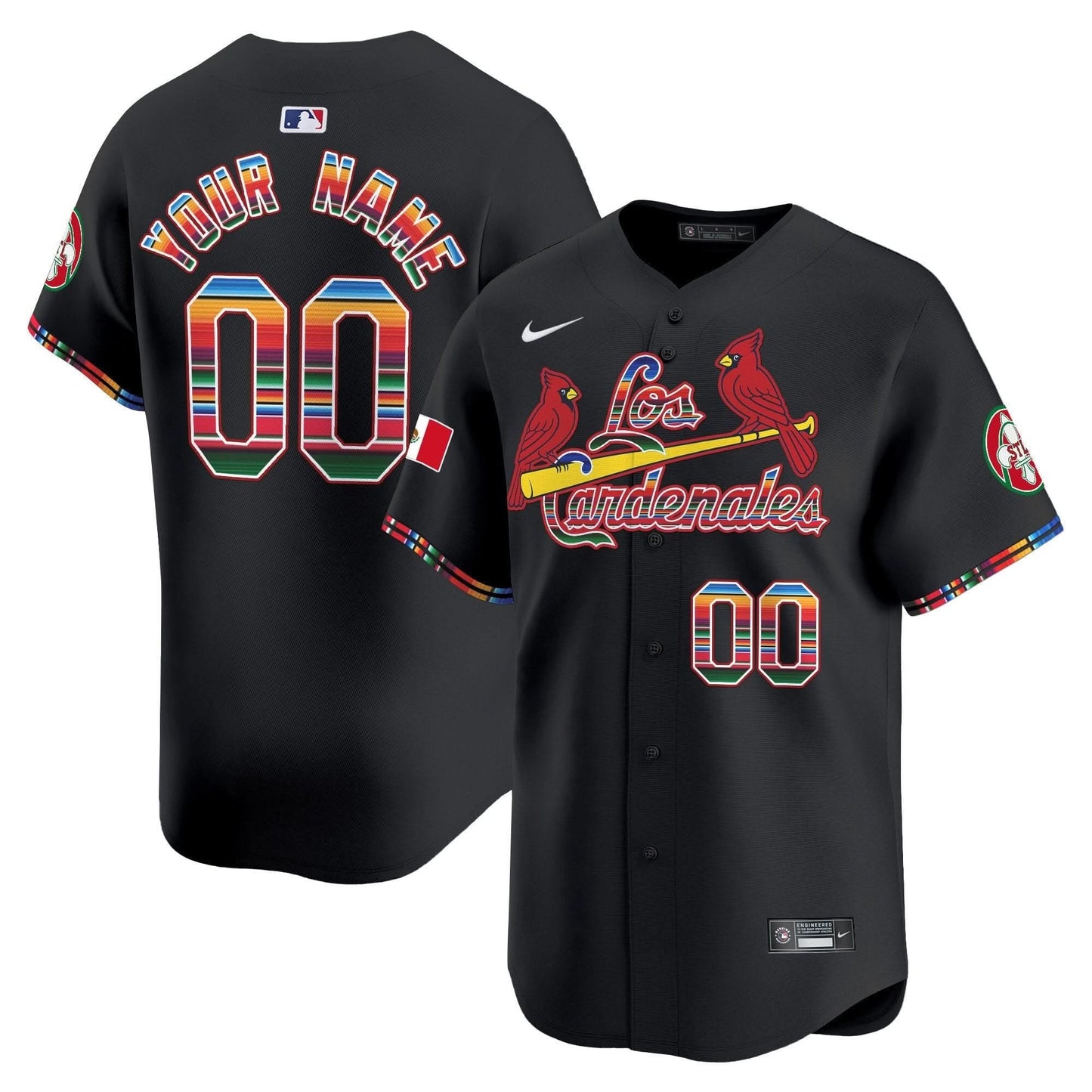 SLC Fiesta Cardenales Vapor Premier Limited Custom Jersey - All Stitched