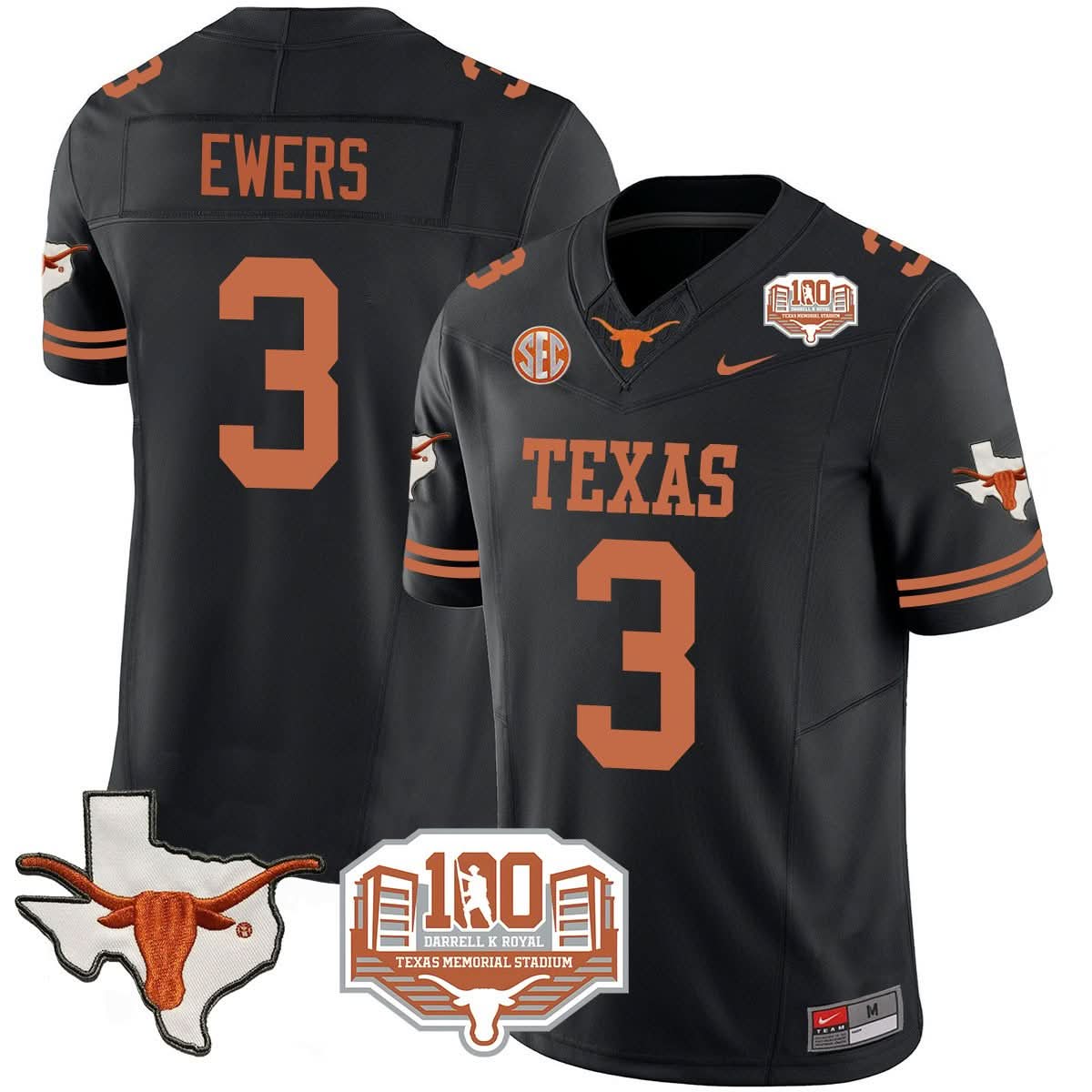 TL 2024 Vapor Jersey - 100 years of Darrell K Royal - All Stitched