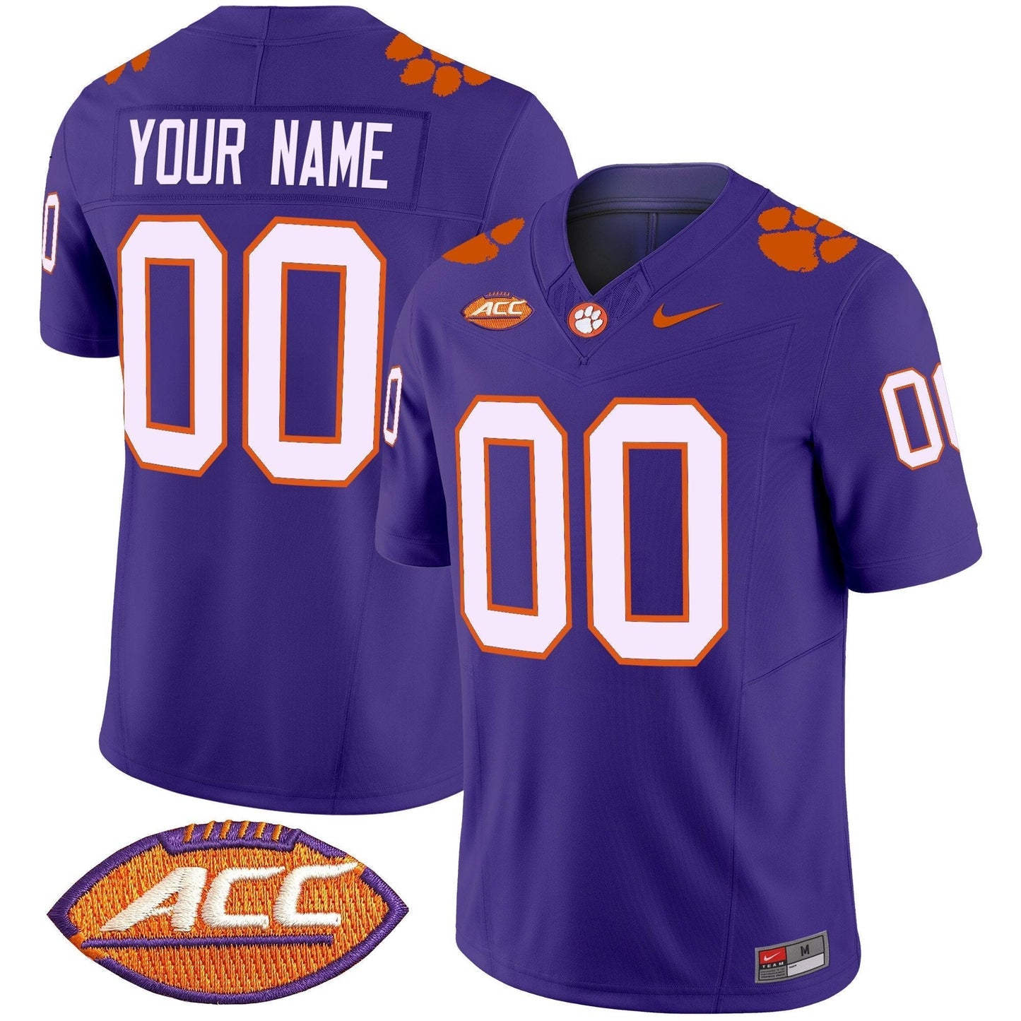 Clemson Tigers 2025 Vapor Limited Custom Jersey - All Stitched