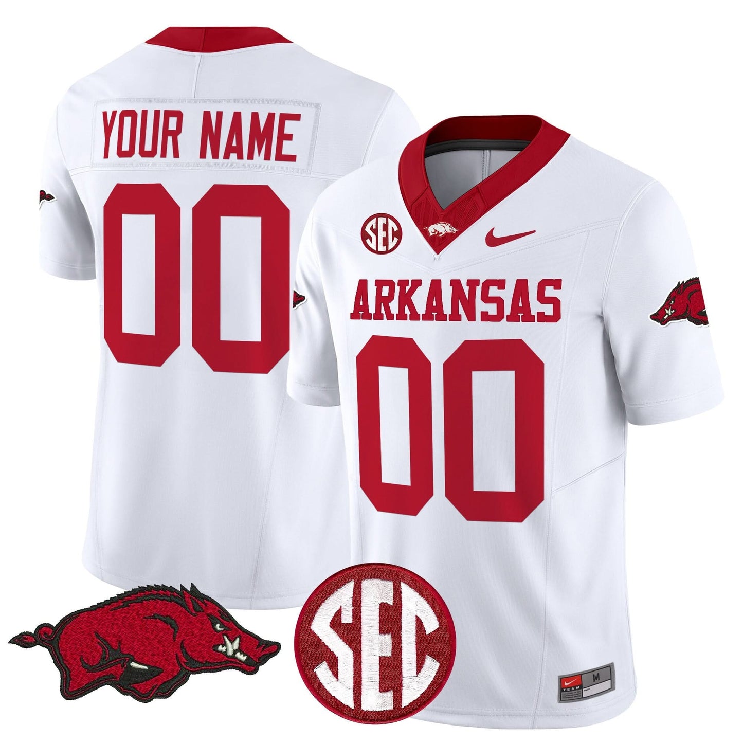 Arkansas Razorbacks Vapor Limited Custom Jersey - All Stitched