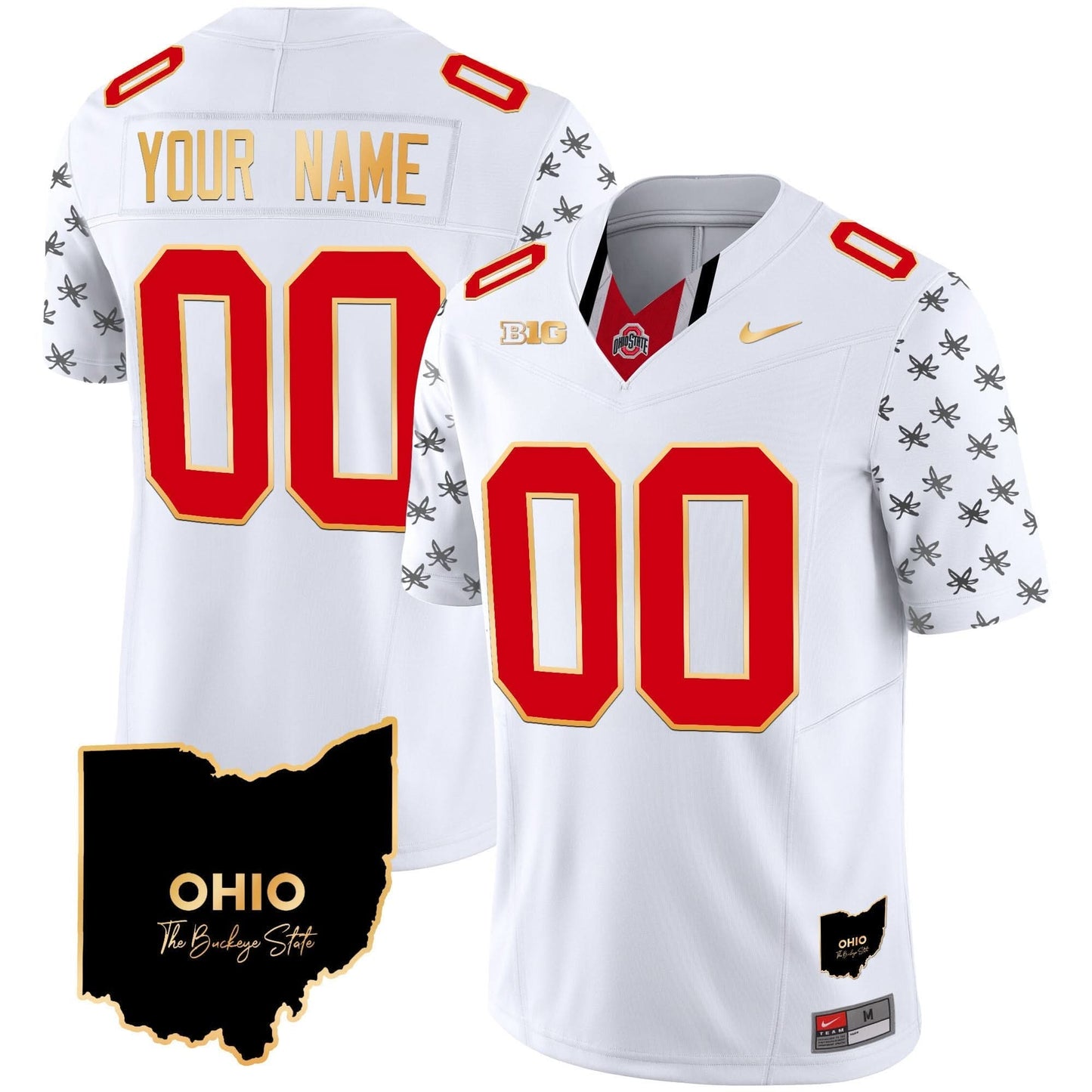 OSB 2024 Home Patch Gold Trim Vapor Limited Custom Jersey V2 - All Stitched
