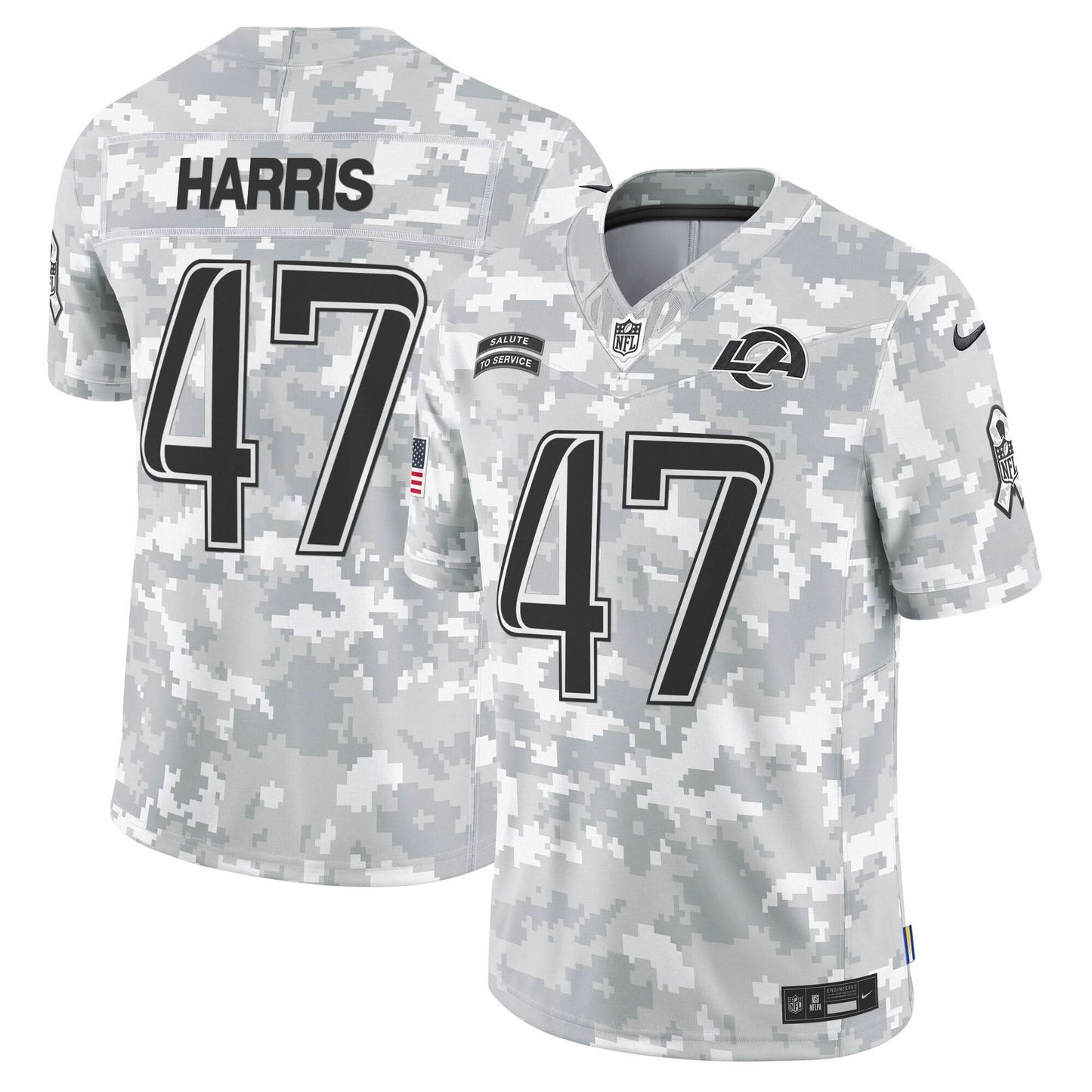 LAR 2024 Salute to Service Vapor Limited Jersey - Arctic Camo