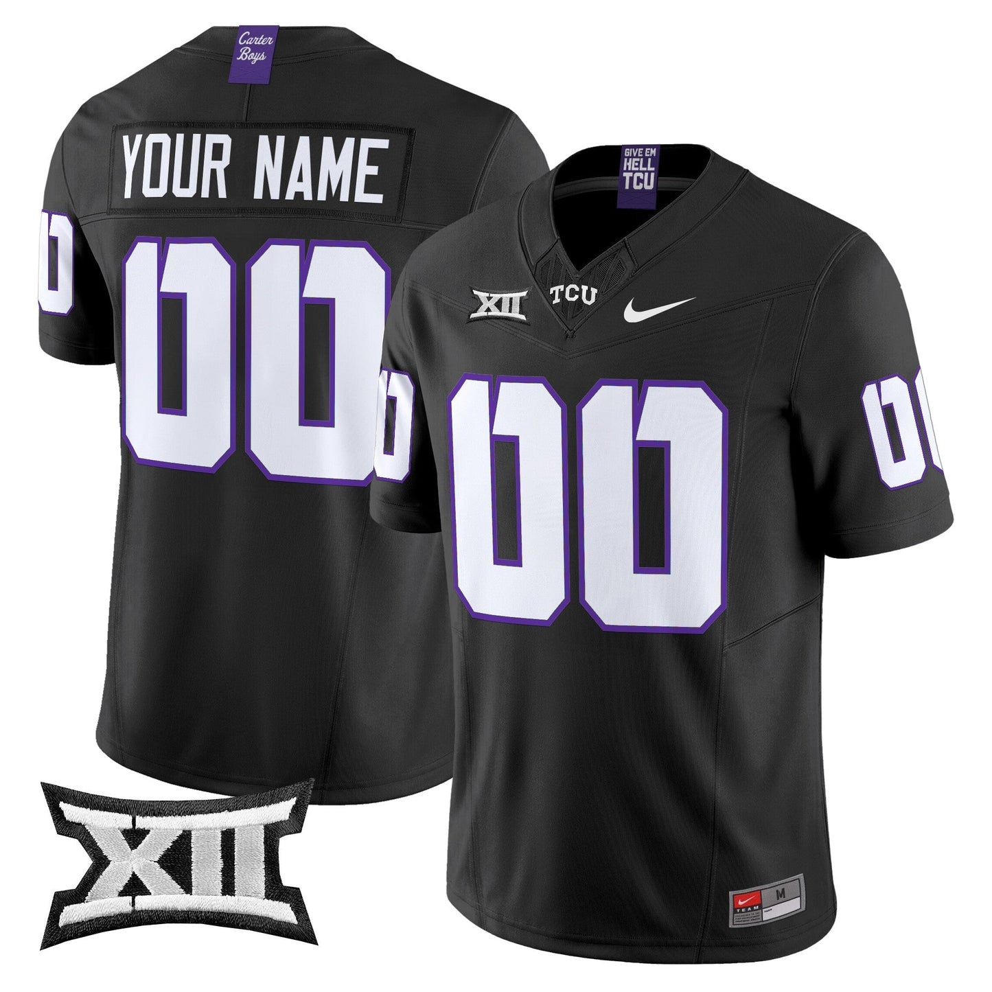 TCU Horned Frogs 2025 Vapor Limited Custom Jersey - All stitched