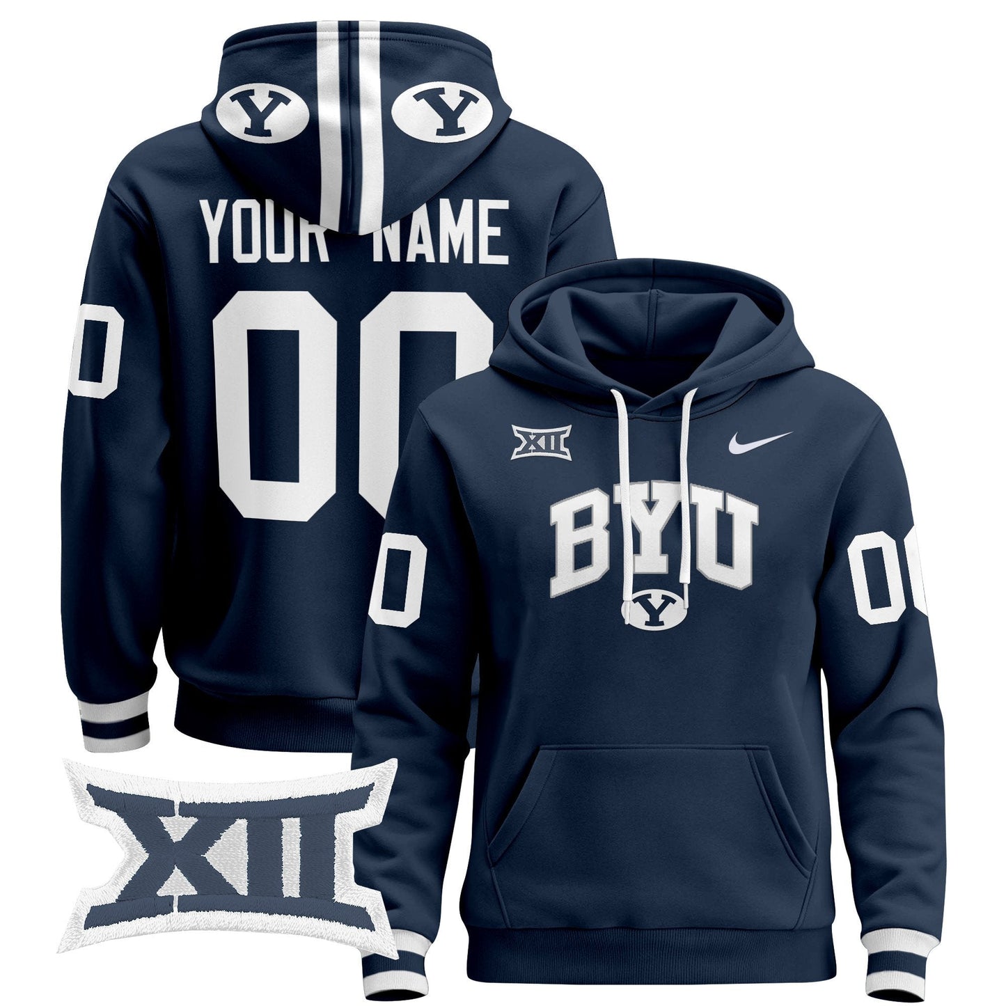 BYU Cougars 2024 Custom Pullover Hoodie V3