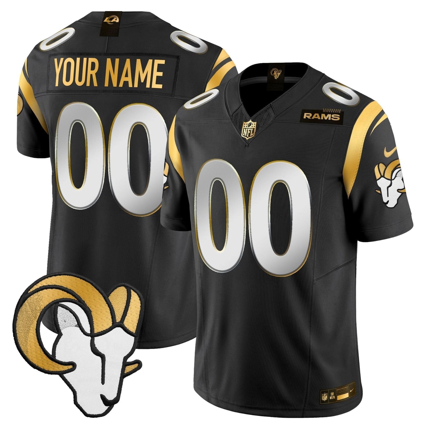 LAR 2024 Gold Vapor Limited Custom Jersey