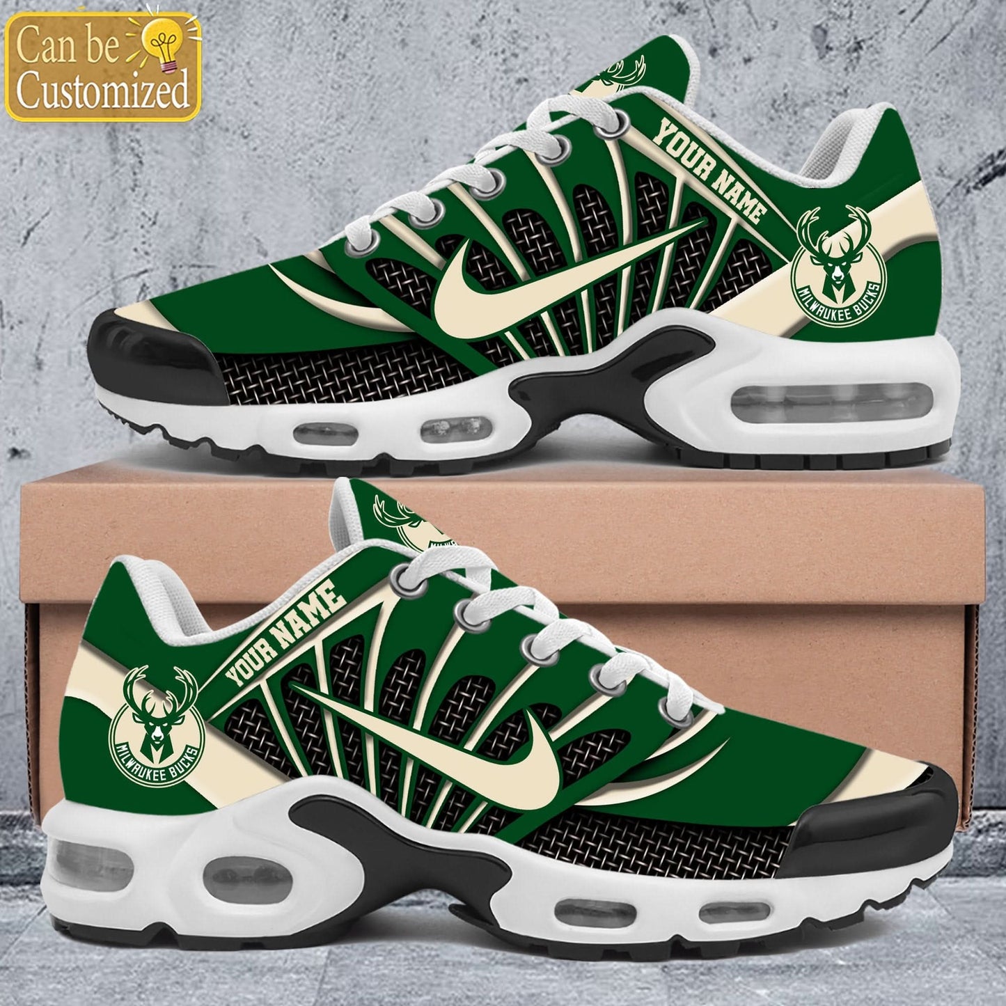 Milwaukee Bucks Premium A951 Shoes Personalized