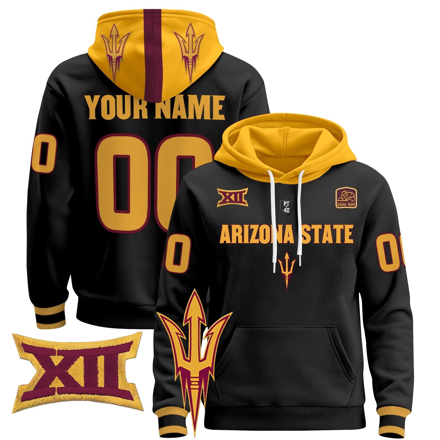 Arizona State Sun Devils 2024 Custom Pullover Hoodie V3