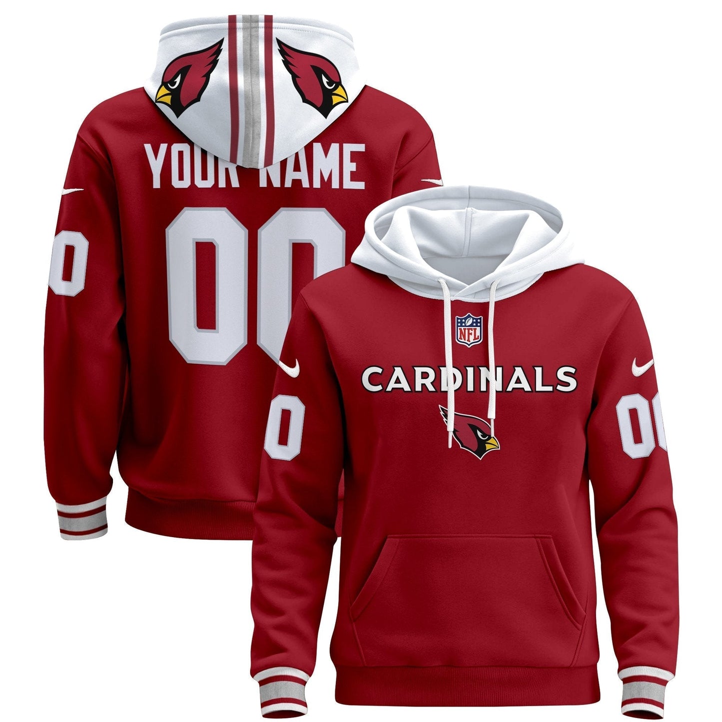 Arizona Cardinals 2024 Custom Pullover Hoodie V3