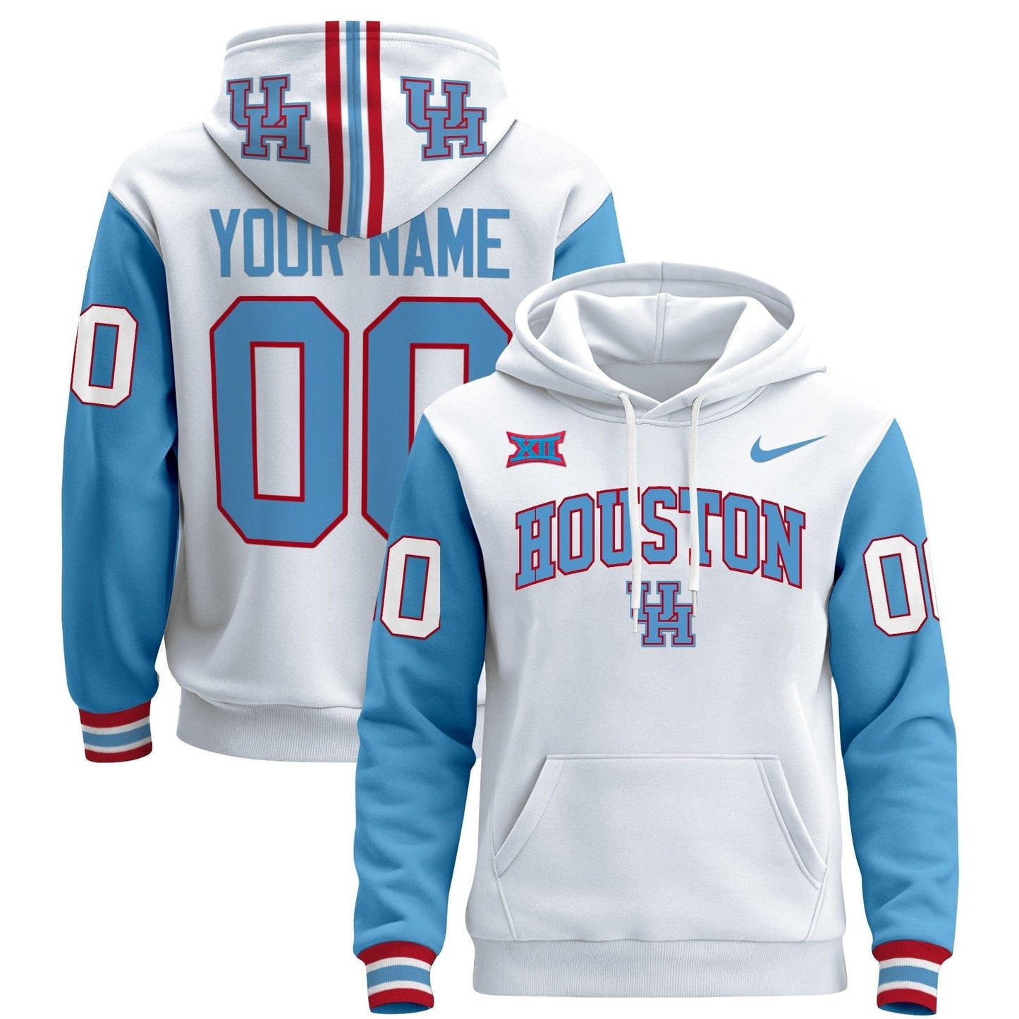 Houston Cougars 2024 Custom Pullover Hoodie V2