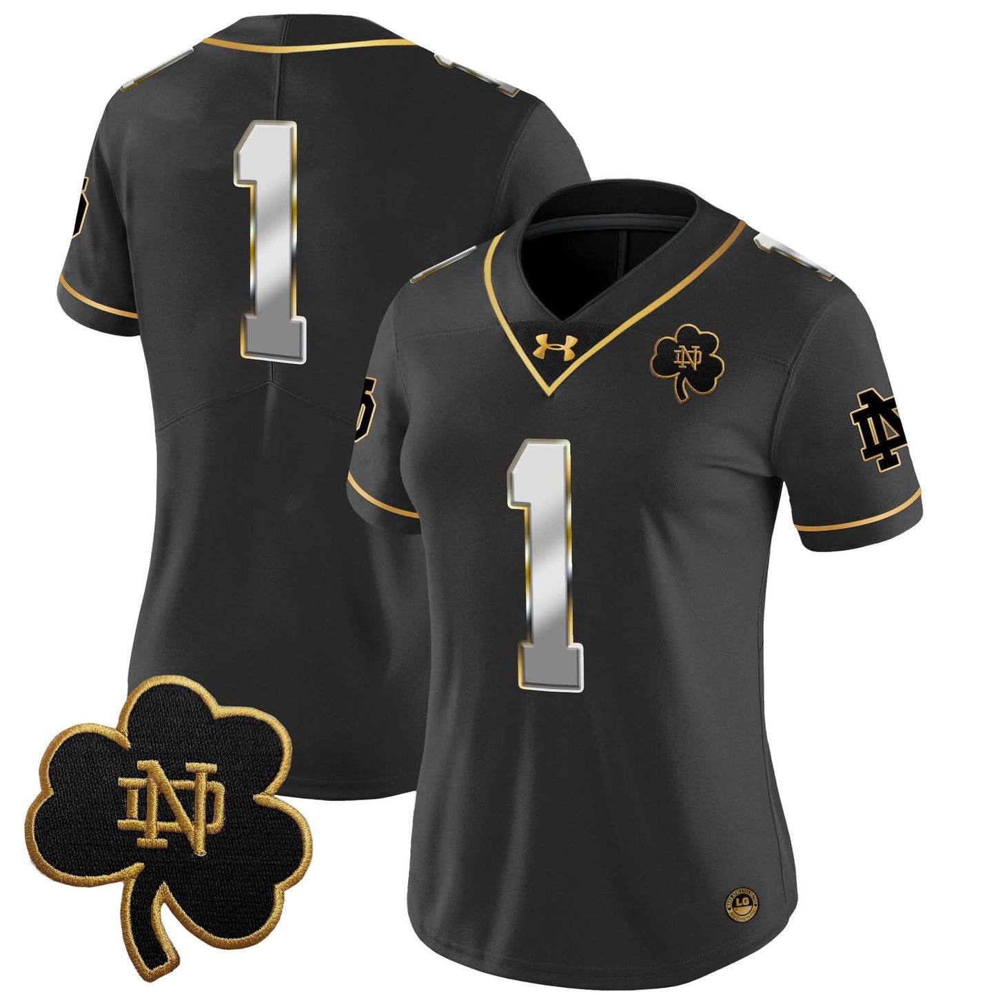 Women's NDFI 2024 Gold Vapor Limited Jersey - All Stitched