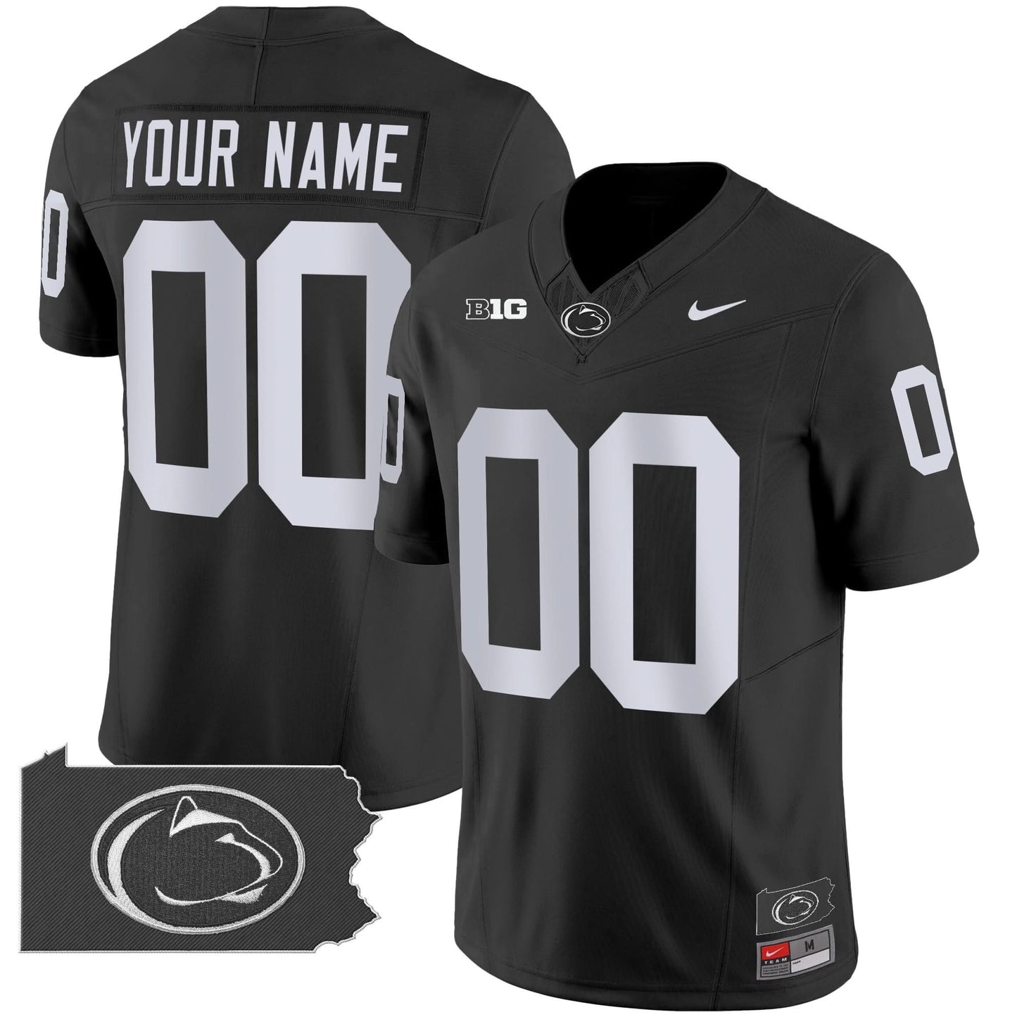 PSU 2024 Home Patch Vapor Limited Custom Jersey - All Stitched