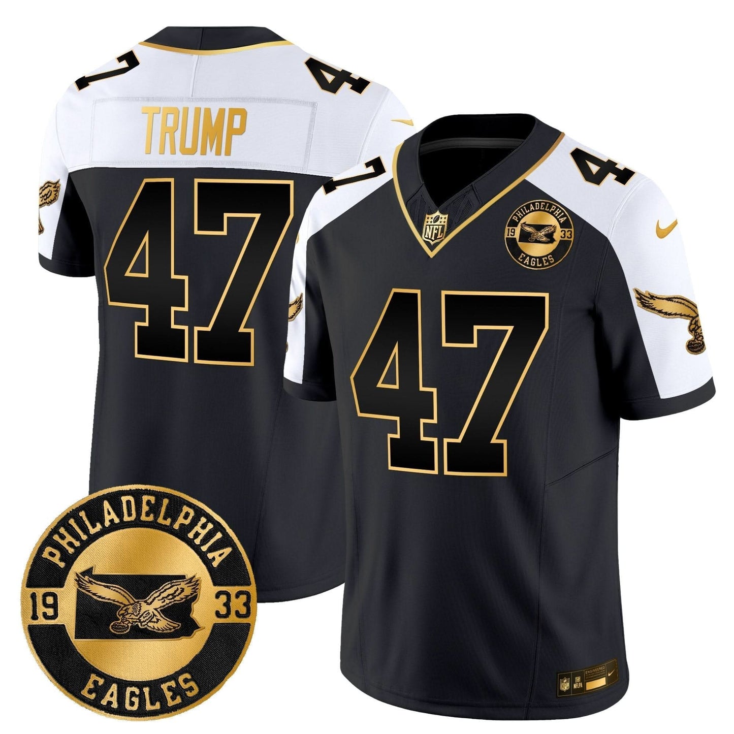 PE 2024 Throwback Gold Vapor Limited Jersey - Est. 1933 Patch - All Stitched