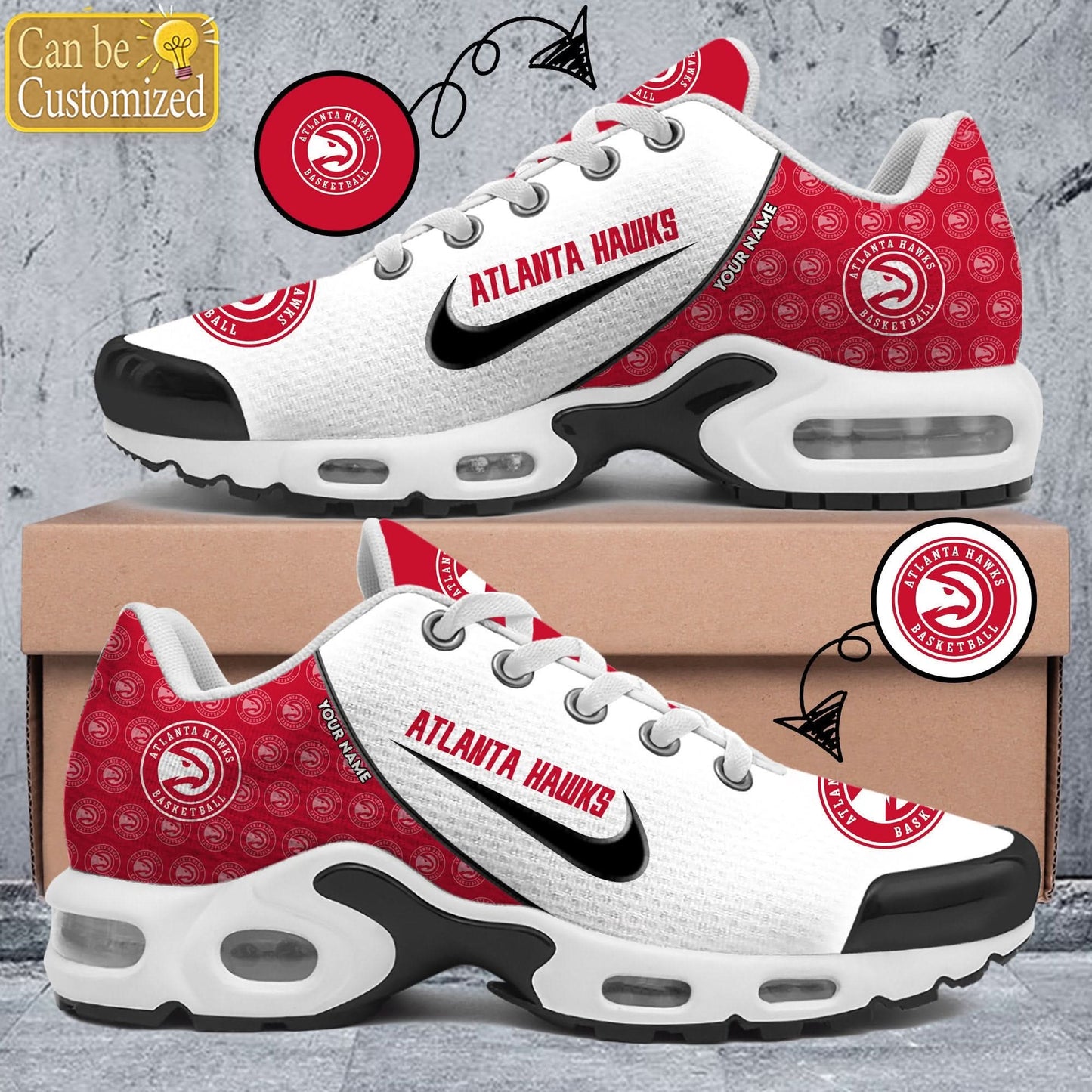 Atlanta Hawks Premium A951 Shoes Personalized