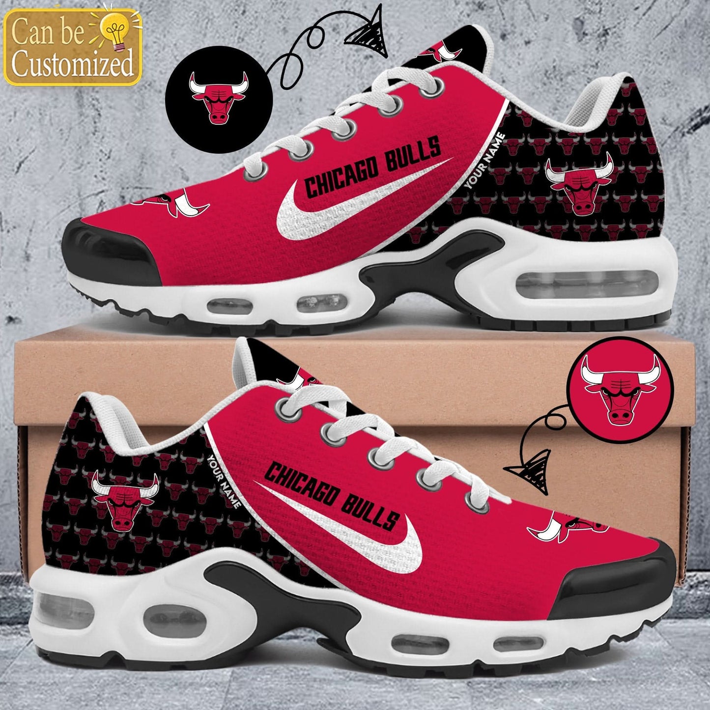 Chicago Bulls Premium A951 Shoes Personalized