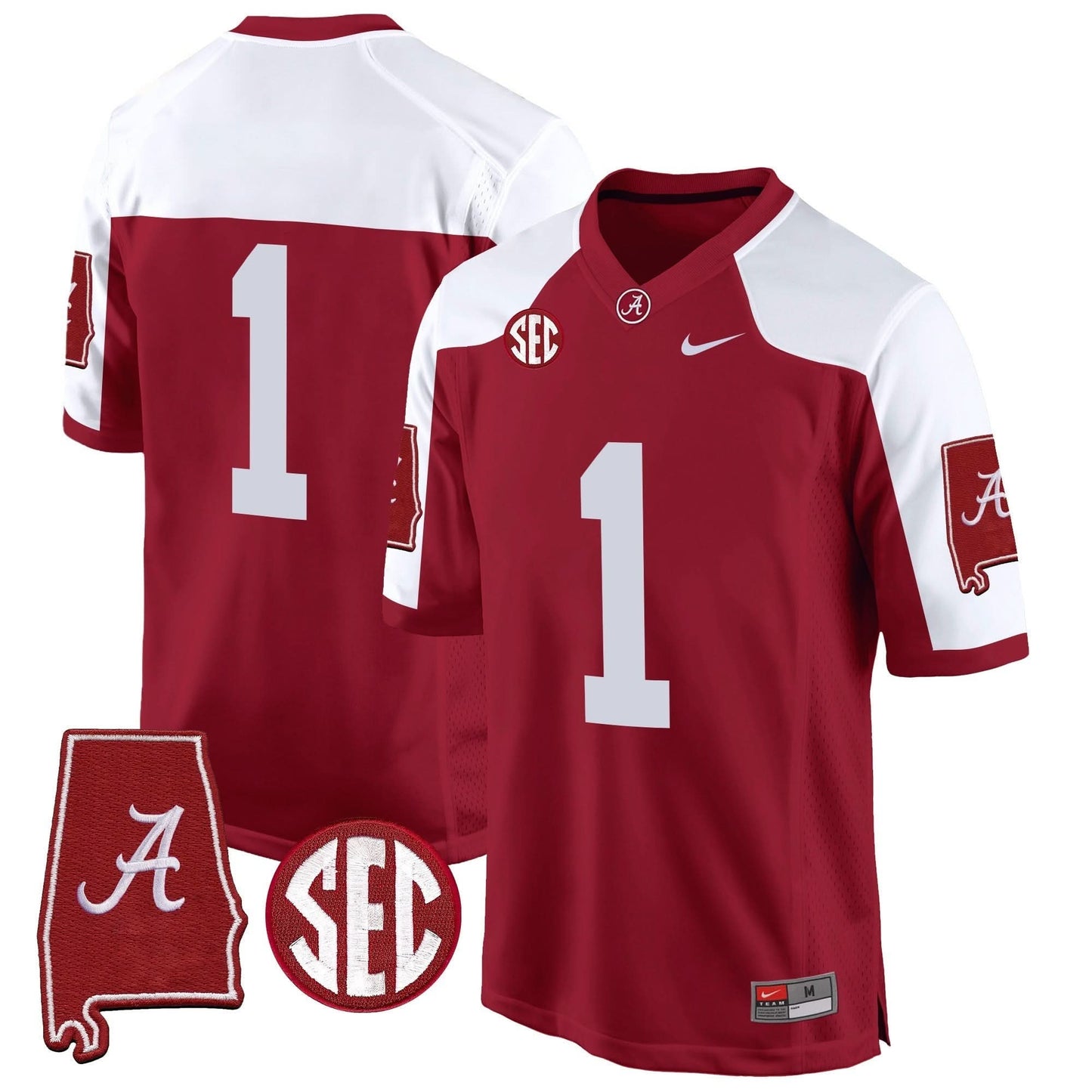 ACT 2024 Alabama Map Patch Game Jersey - All Stitched