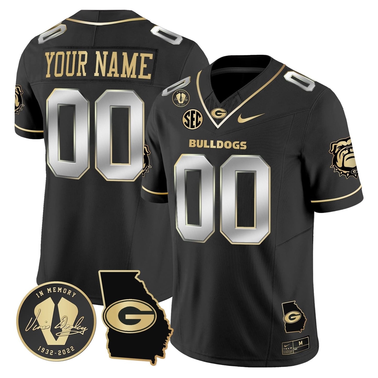 GB 2024 Vapor Limited Custom Jersey V5- Georgia Map - All Stitched