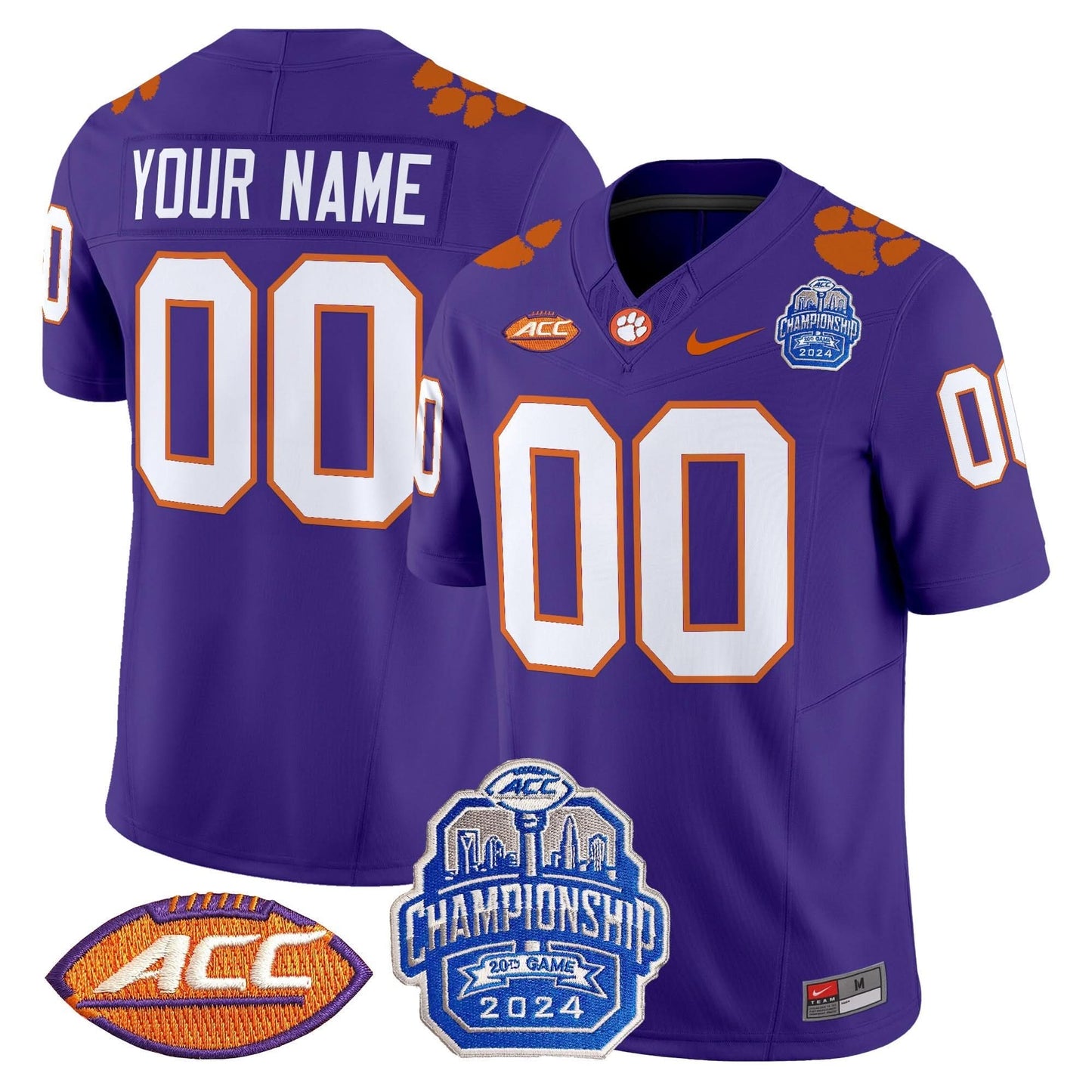 CT 2024 ACC Championship Patch Vapor Limited Custom Jersey - All Stitched