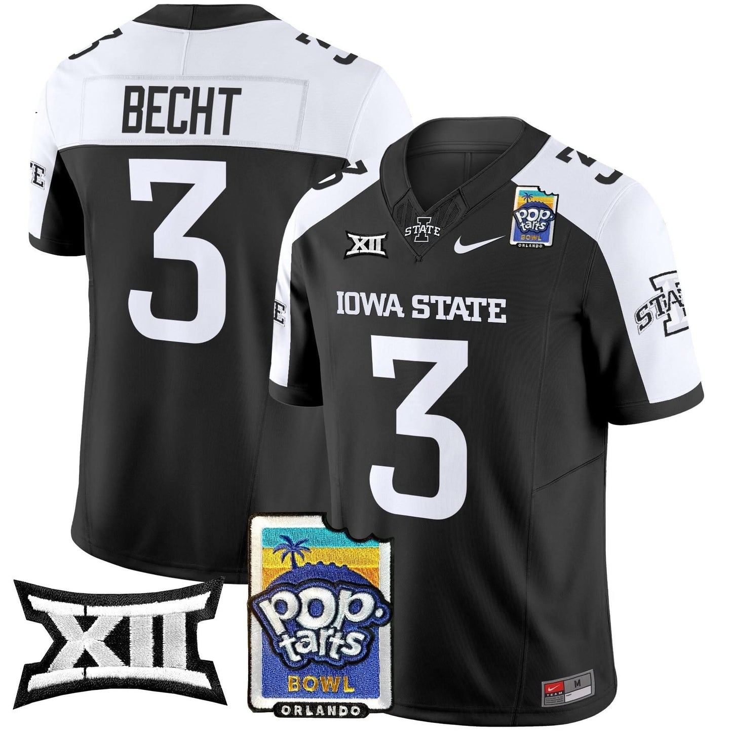 Iowa State Cyclones 2025 PopTarts Bowl Patch Vapor Limited Jersey - All Stitched