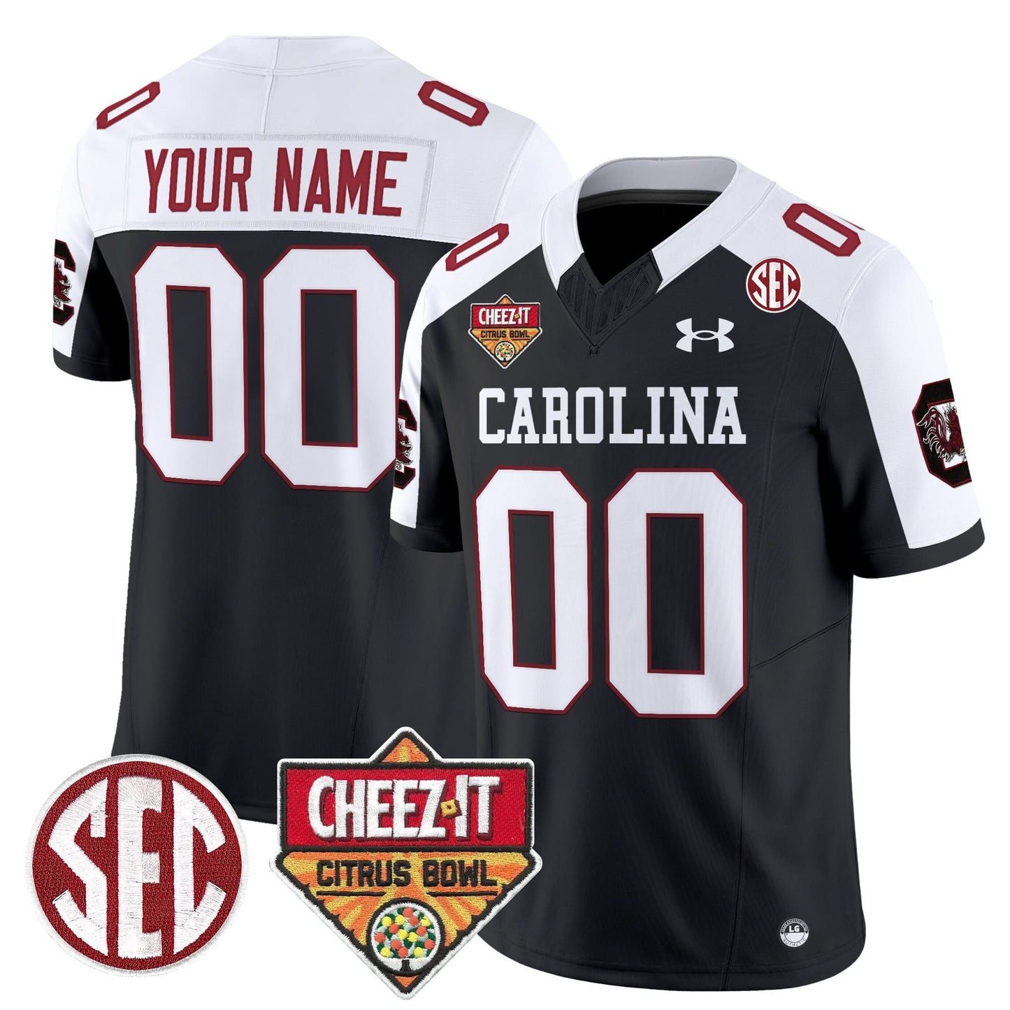 SCG 1980 Throwback Cheez-It Citrus Bowl Patch Vapor Limited Custom Jersey