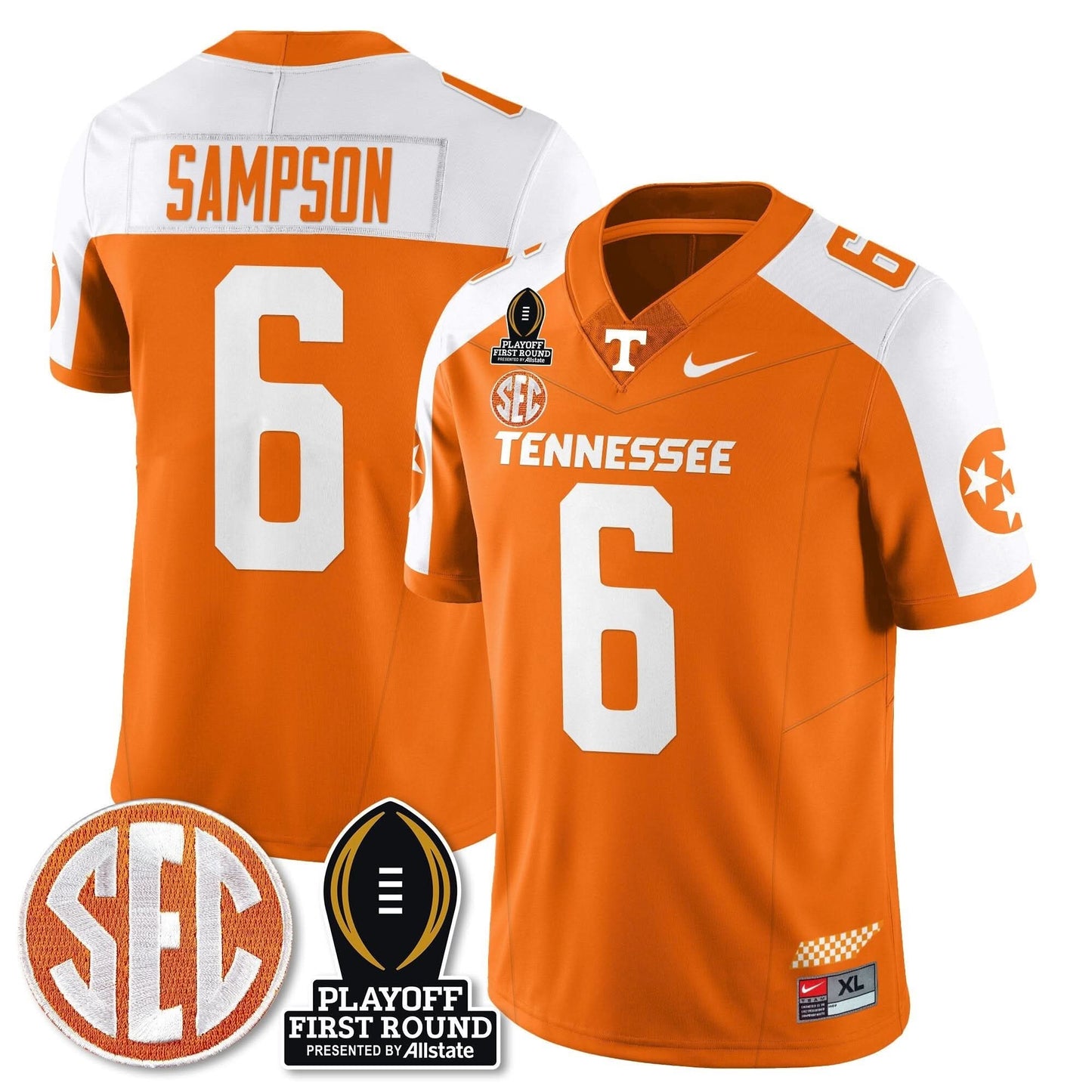 TV Football Jersey - Playoff First Round Patch