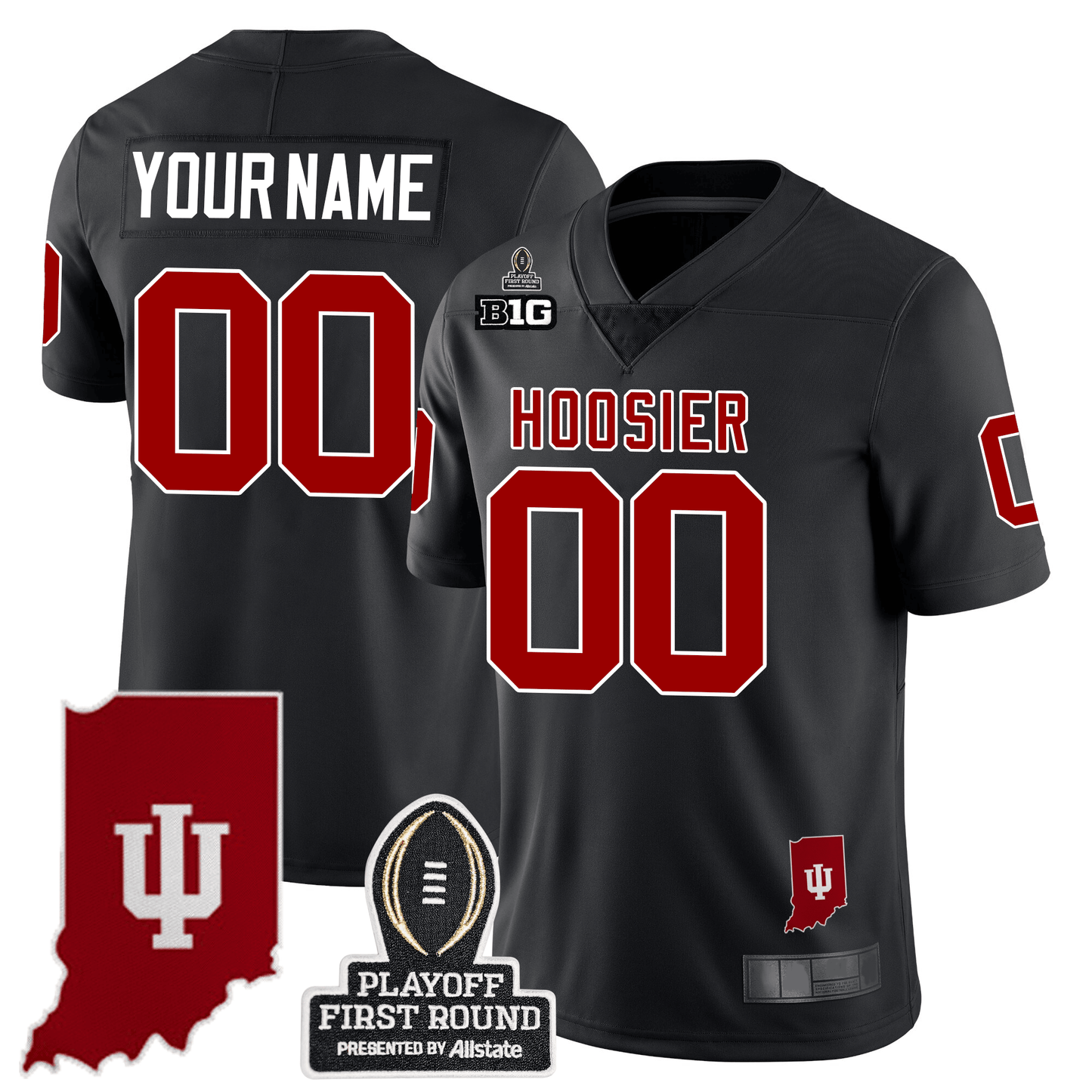 Indiana Hoosiers 24/25 Jersey - CFP First Round Patch