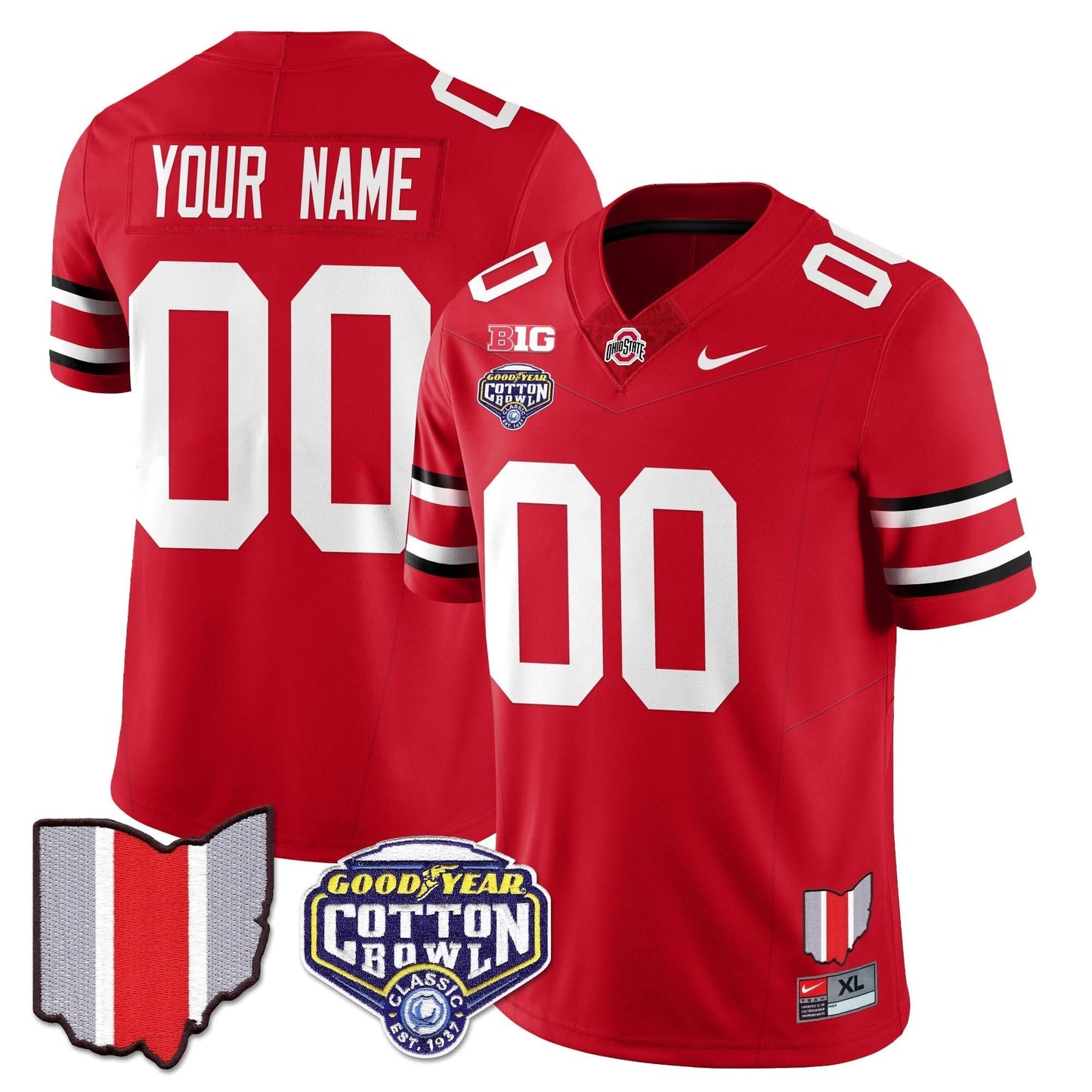 Custom Gender/Name OSB 2024 Cotton Bowl Classic Jersey - All Stitched