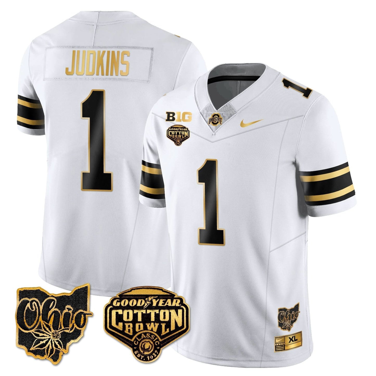 OSB 2024 Cotton Bowl Classic Jersey Gold - All Stitched