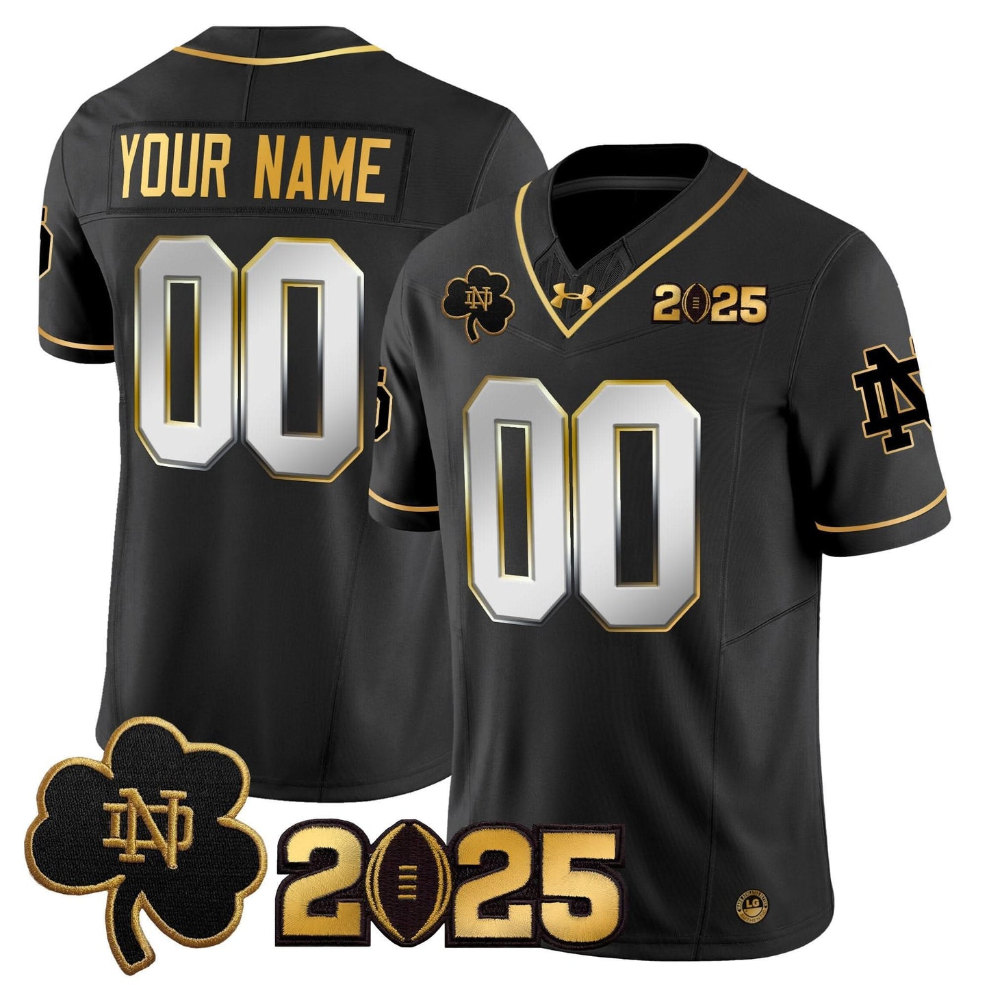 NDFI 2025 CFP Final Patch Gold Vapor Limited Custom Jersey