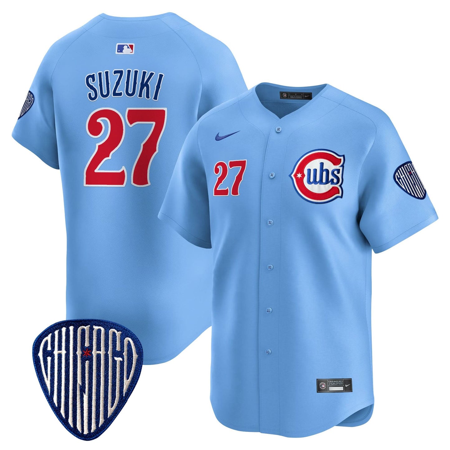 Men's Chicago Cubs Blue Alternate Vapor Premier Limited Jersey - All Stitched
