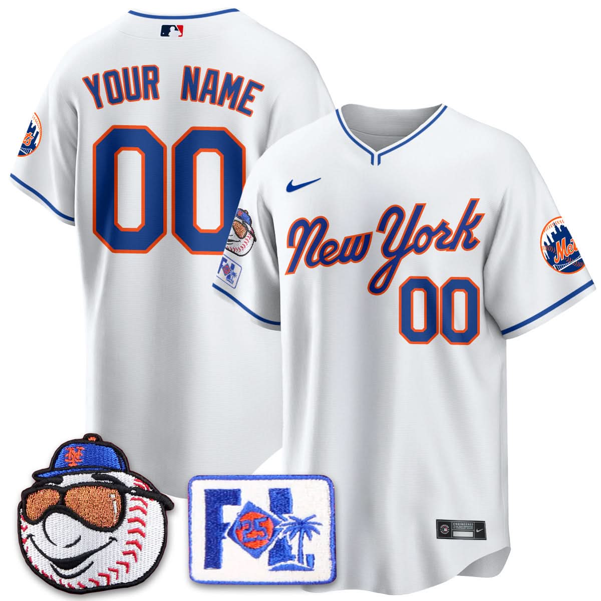 Custom Gender/Name New York Mets Blue Road 2025 Spring Training Jersey - All Stitched