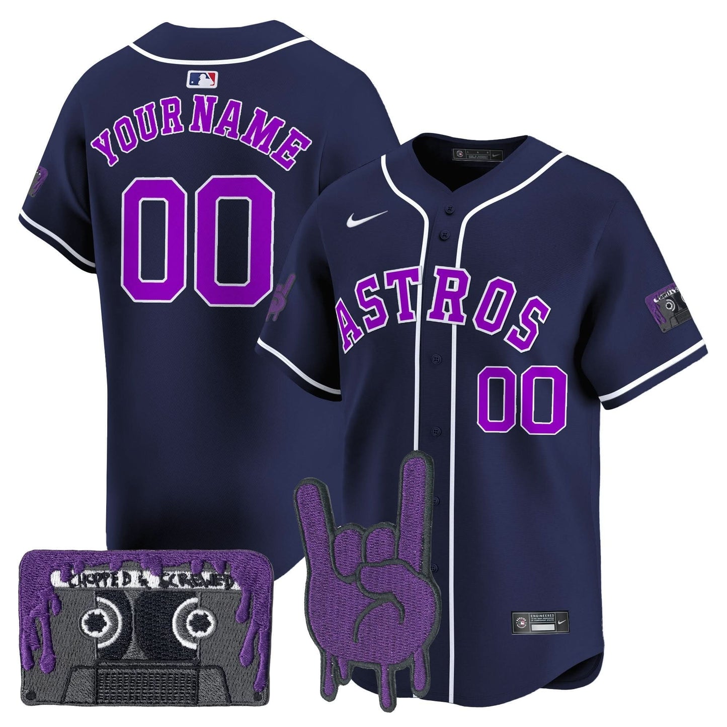HA DJ Screw Patch Vapor Premier Limited Custom Jersey - All Stitched