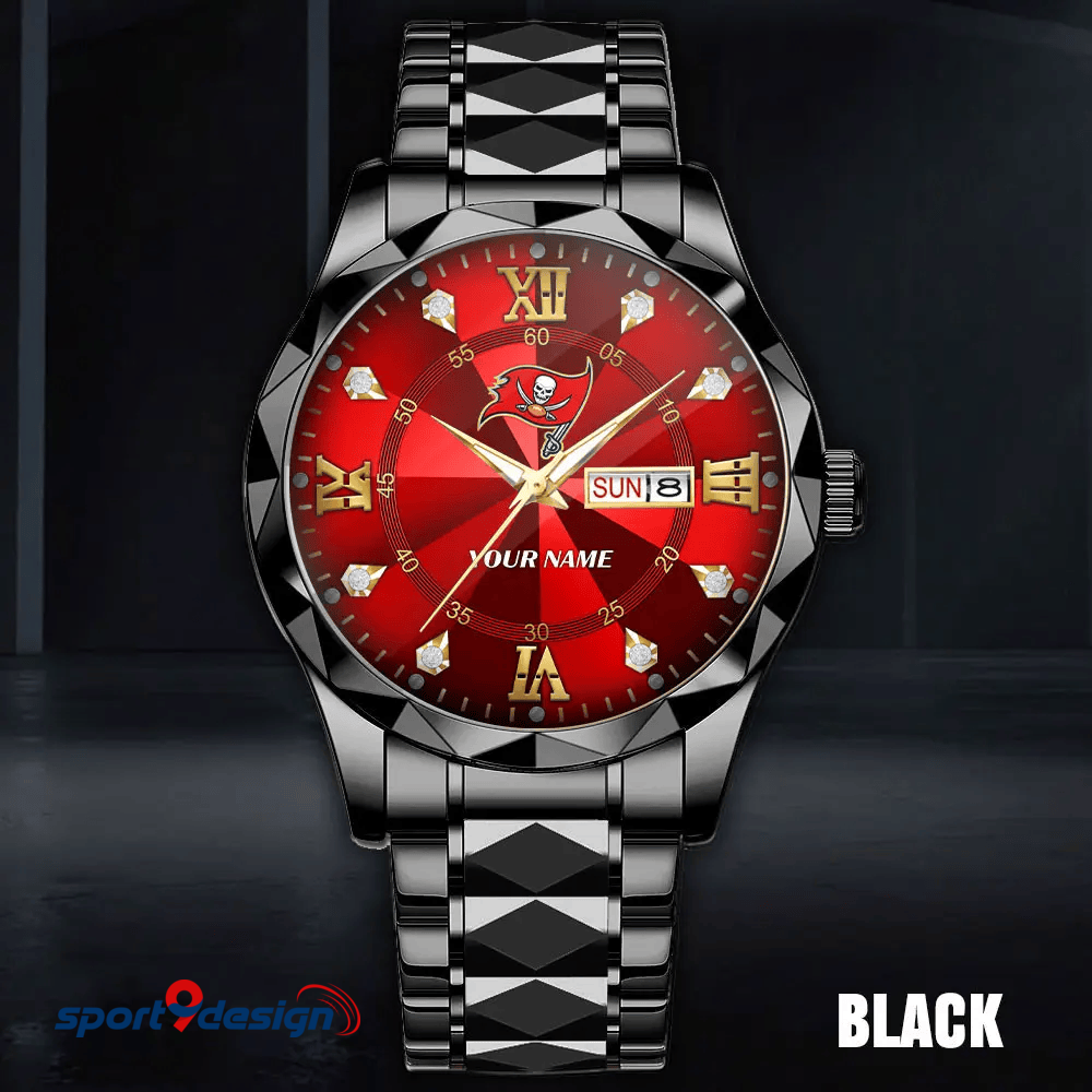 Tampa Bay Buccaneers - American Football Men Luxury Hand Watch All Team Custom Any Name Gift For Fan - Limited Edition
