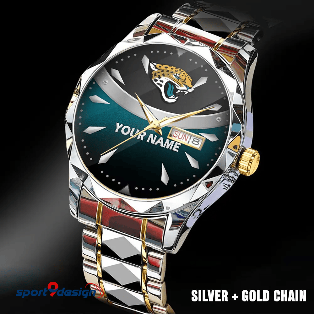 Jacksonville Jaguars - American Football Men Luxury Hand Watch Custom Any Name Gifts For Fan-Limitted Edition